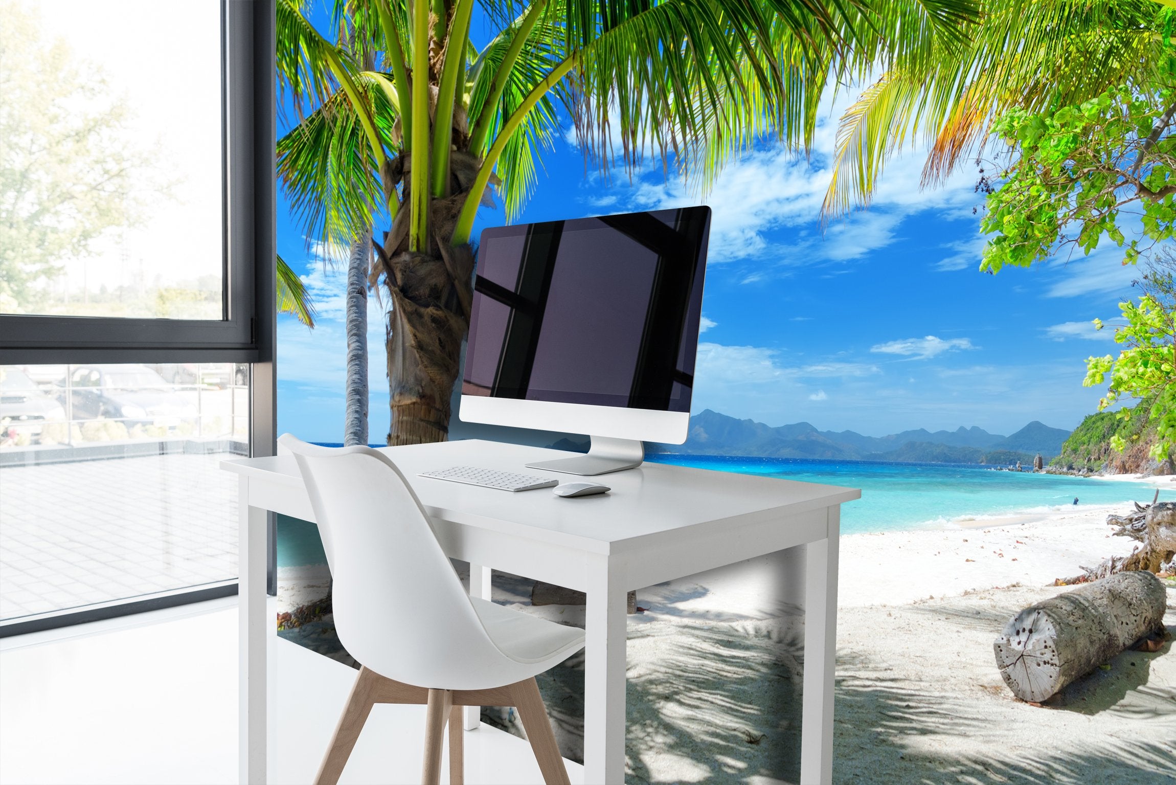 PVC Fototapete Beach - ECO Wandbild Selbstklebende Tapete - 3D Vinyl Wandsticker XXL SW065