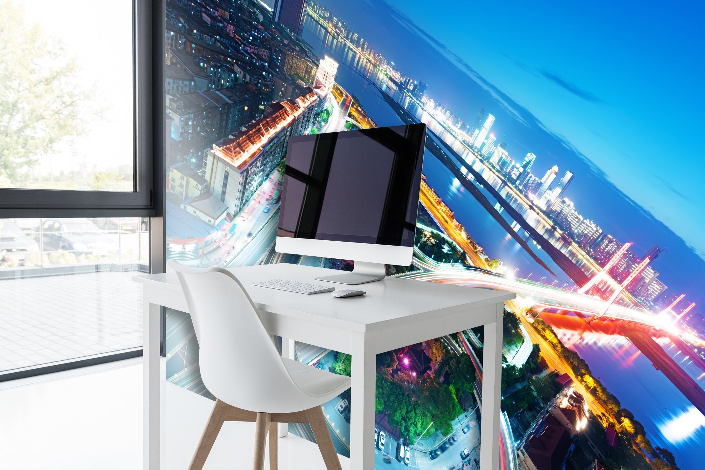 PVC Fototapete Shanghai - ECO Wandbild Selbstklebende Tapete - 3D Vinyl Wandsticker XXL SW308
