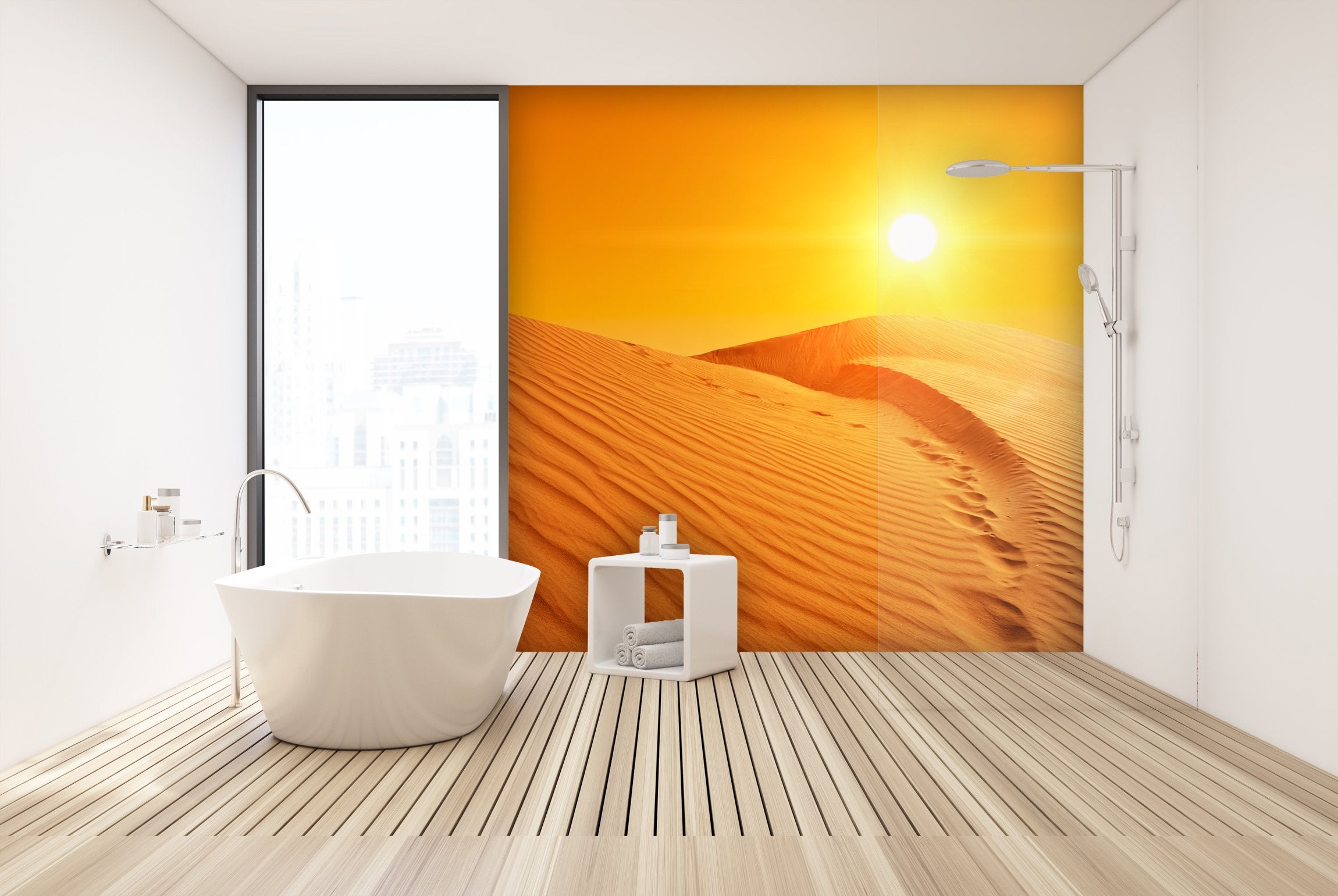 PVC Fototapete Sand Dunes In Sahara - ECO Wandbild Selbstklebende Tapete - 3D Vinyl Wandsticker XXL SW298