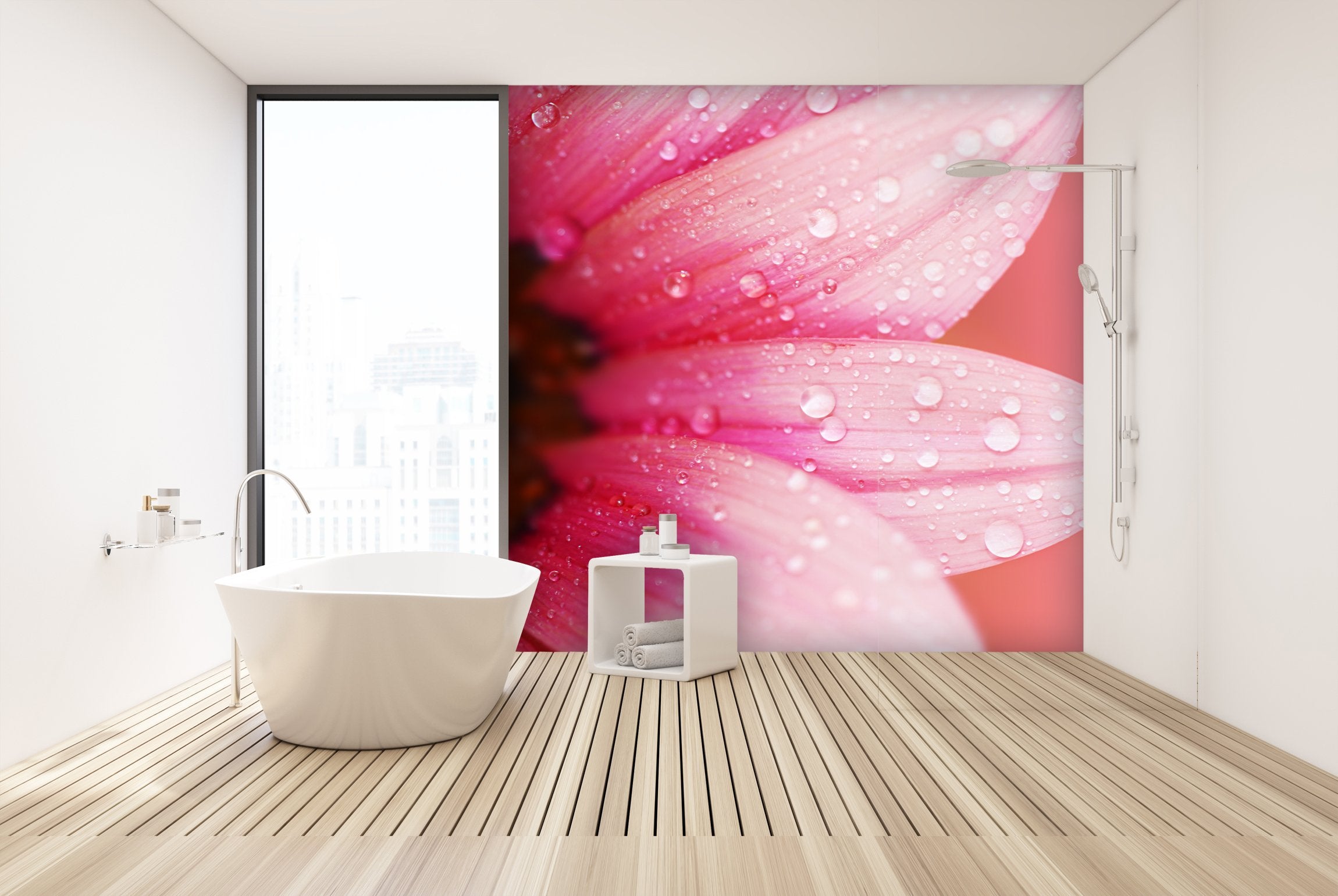 PVC Fototapete Abstract Flower - ECO Wandbild Selbstklebende Tapete - 3D Vinyl Wandsticker XXL SW264
