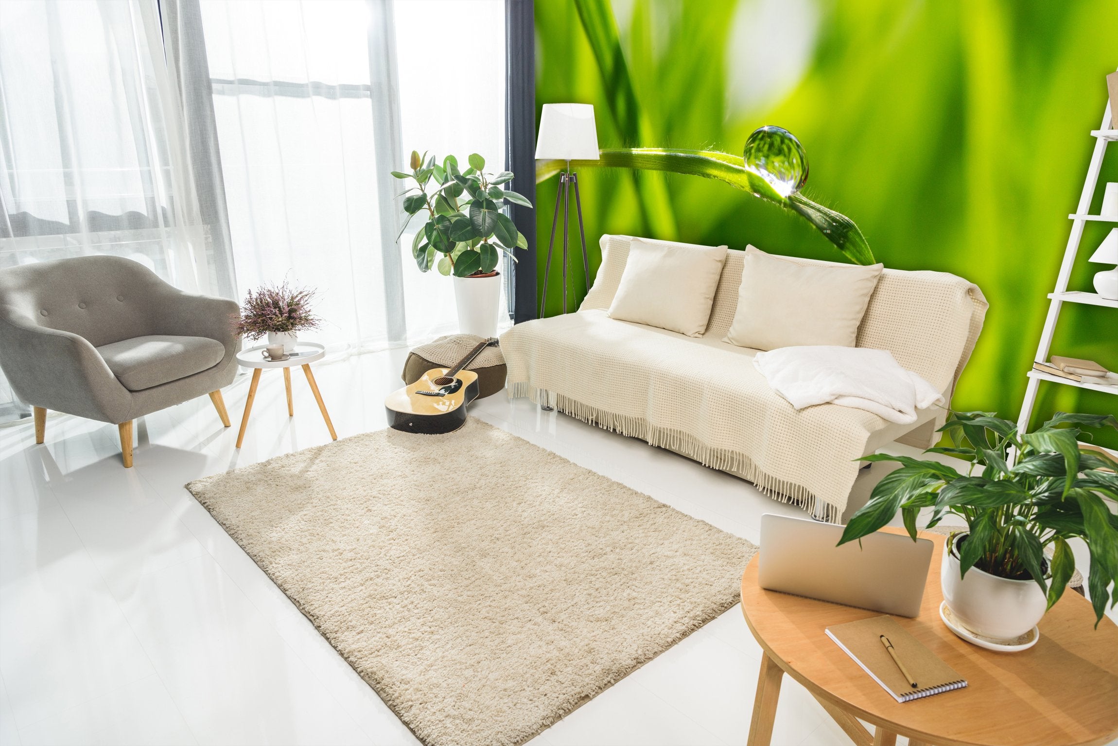 PVC Fototapete Drop - ECO Wandbild Selbstklebende Tapete - 3D Vinyl Wandsticker XXL SW260