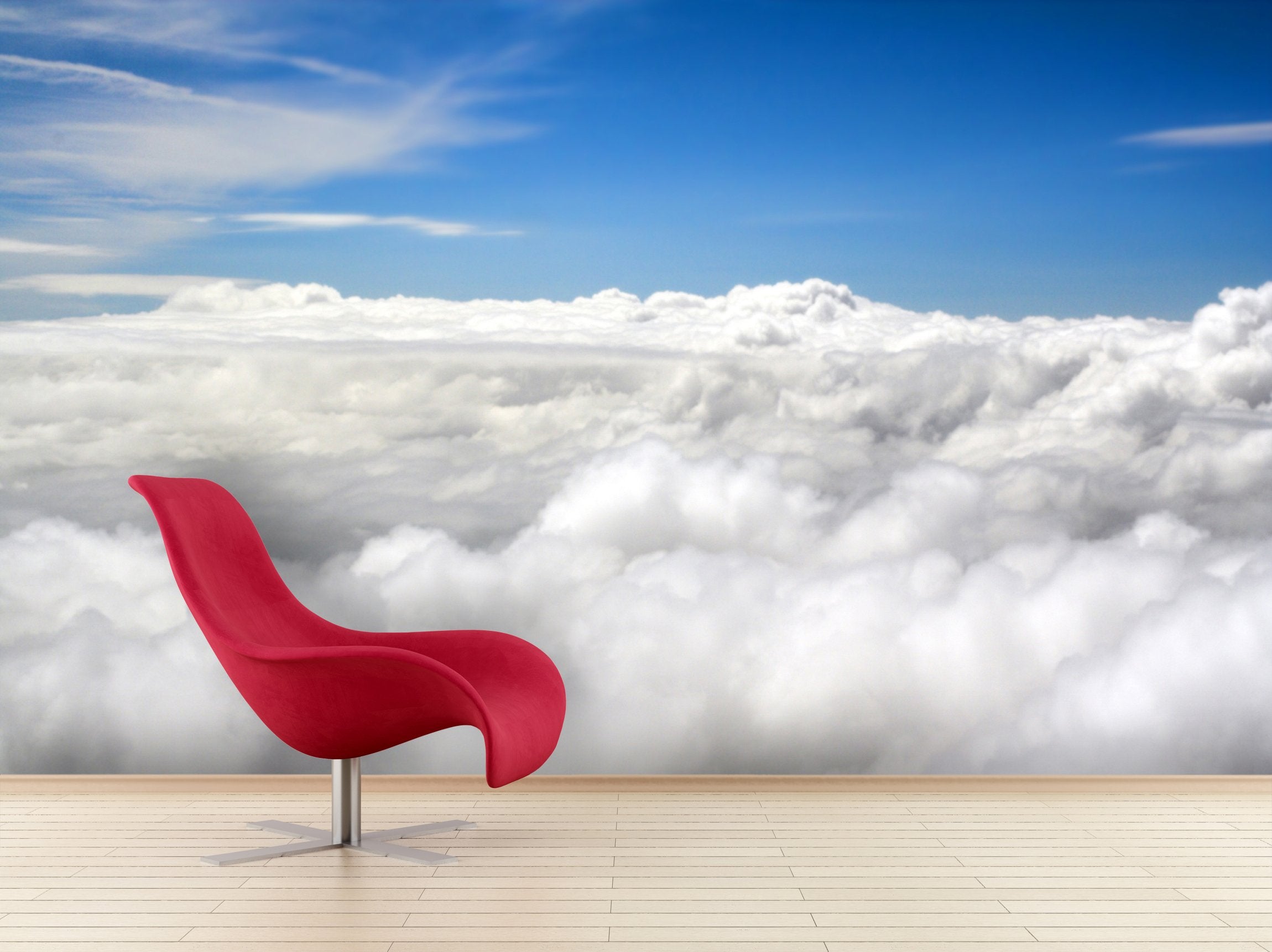 PVC Fototapete Clouds - ECO Wandbild Selbstklebende Tapete - 3D Vinyl Wandsticker XXL SW310