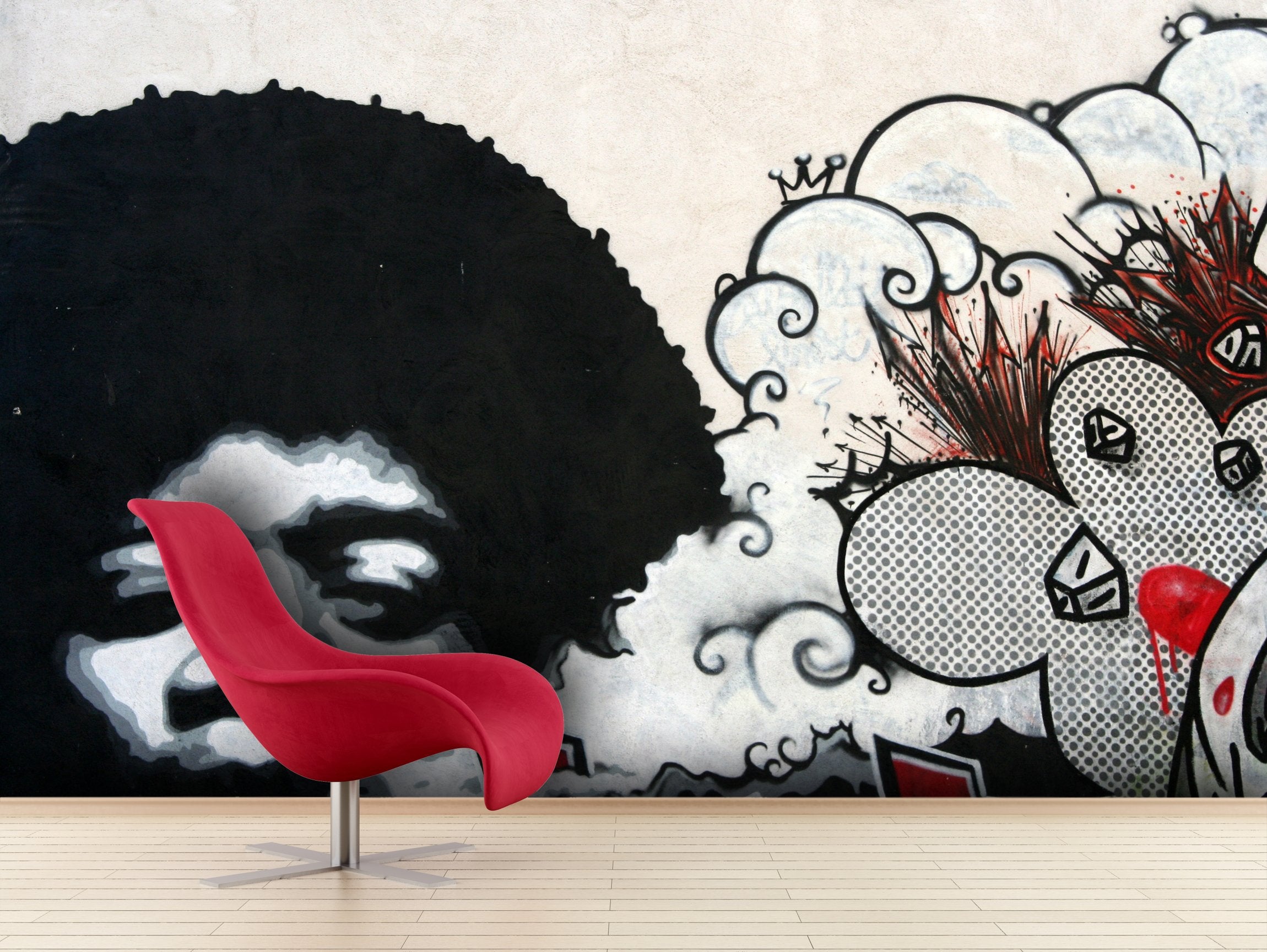 PVC Fototapete Stencil - ECO Wandbild Selbstklebende Tapete - 3D Vinyl Wandsticker XXL SW150