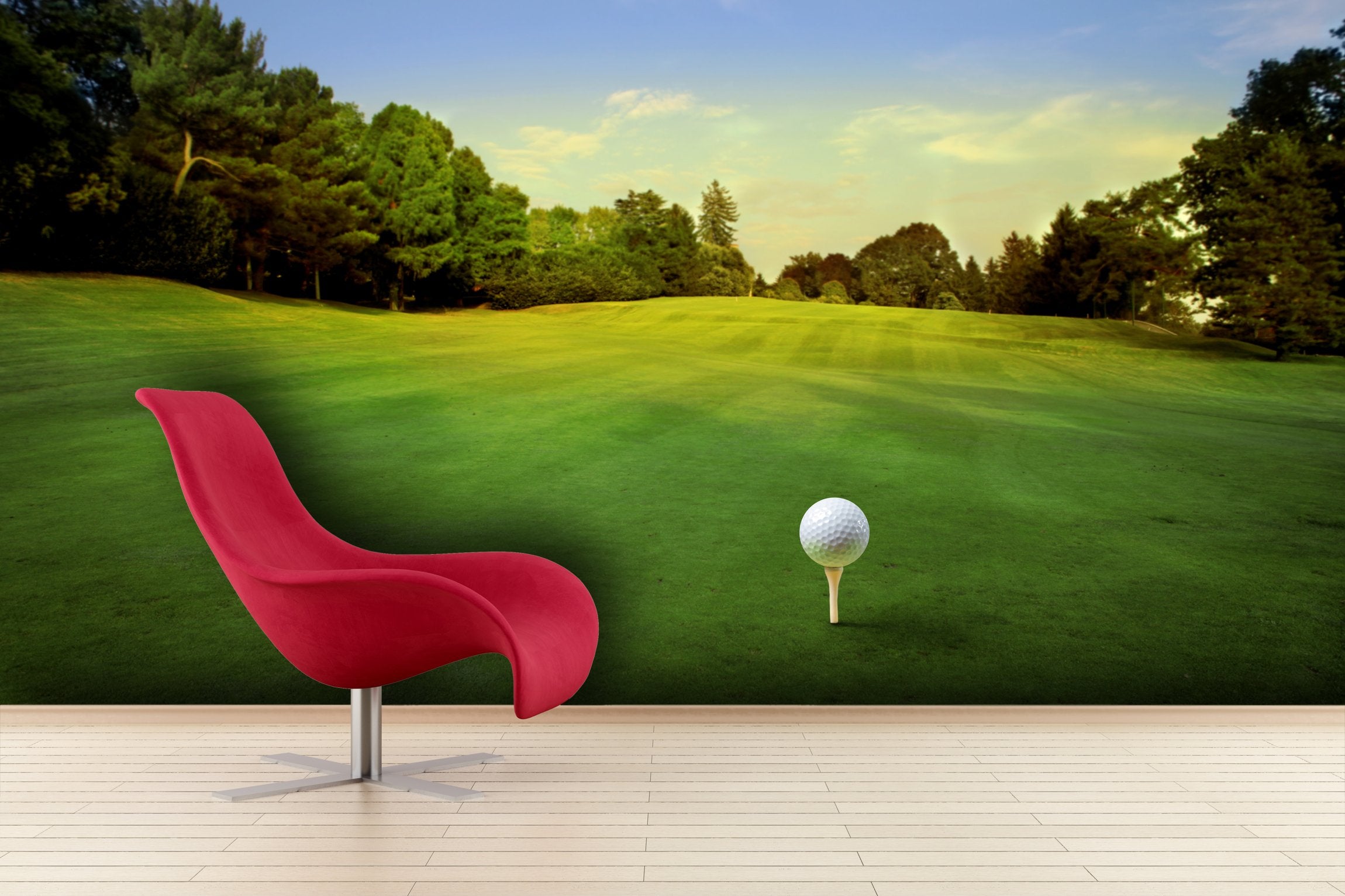 PVC Fototapete Golf - ECO Wandbild Selbstklebende Tapete - 3D Vinyl Wandsticker XXL SW175