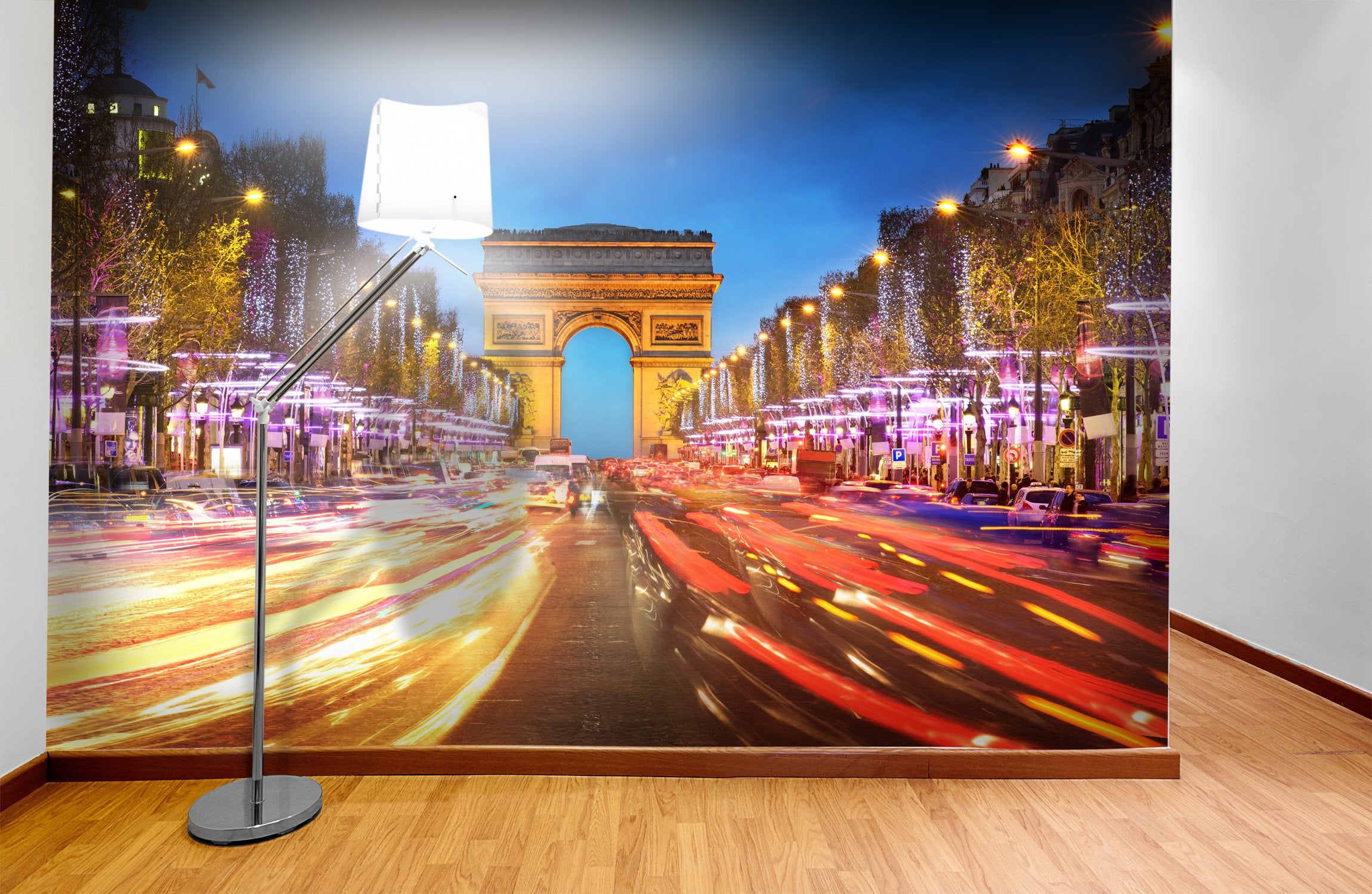 PVC Fototapete Paris City – ECO Wandbild Selbstklebende Tapete – 3D Vinyl Wandsticker XXL SW063 - life-decor.de