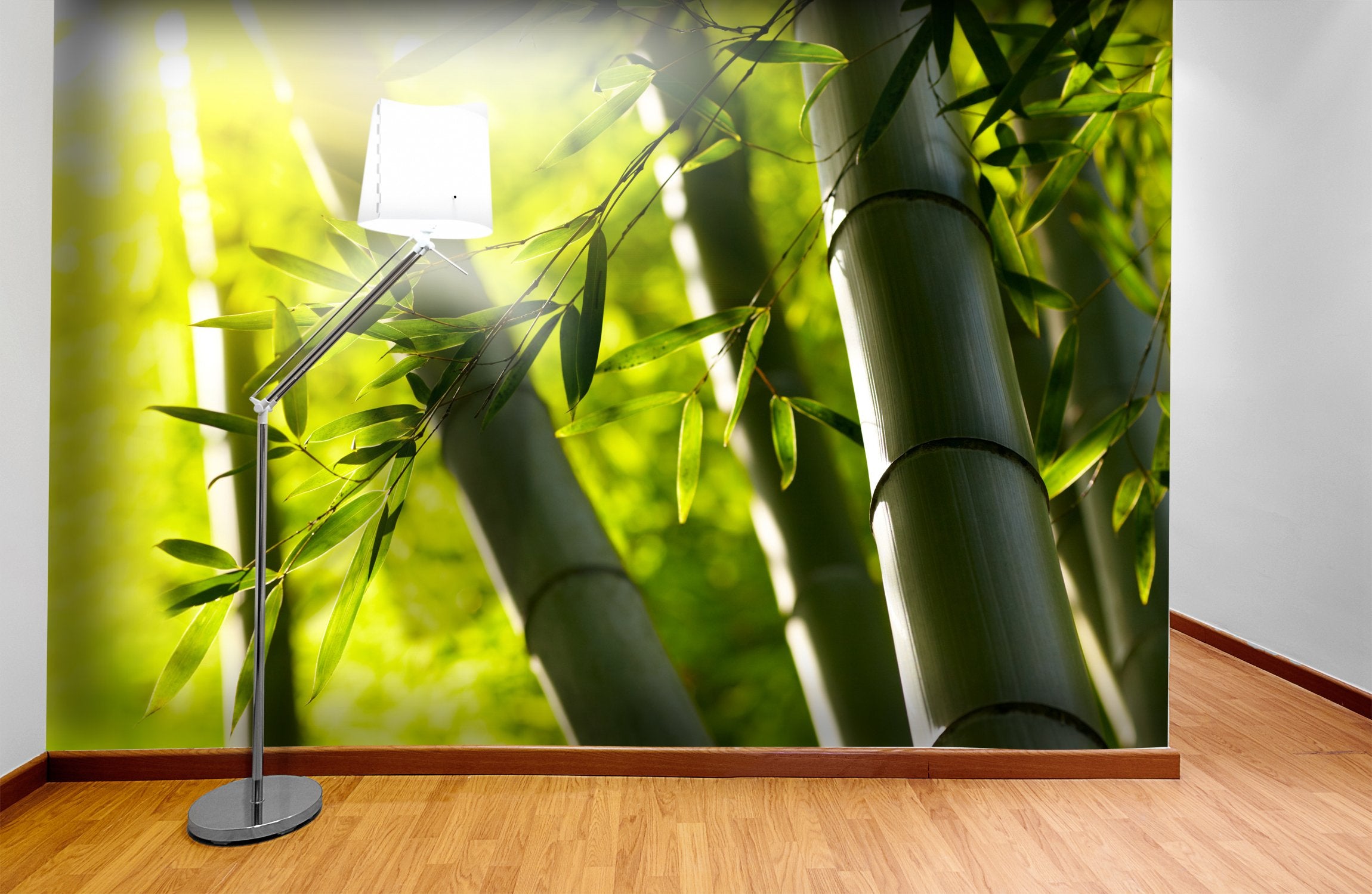 PVC Fototapete Bamboo Forest - ECO Wandbild Selbstklebende Tapete - 3D Vinyl Wandsticker XXL SW085