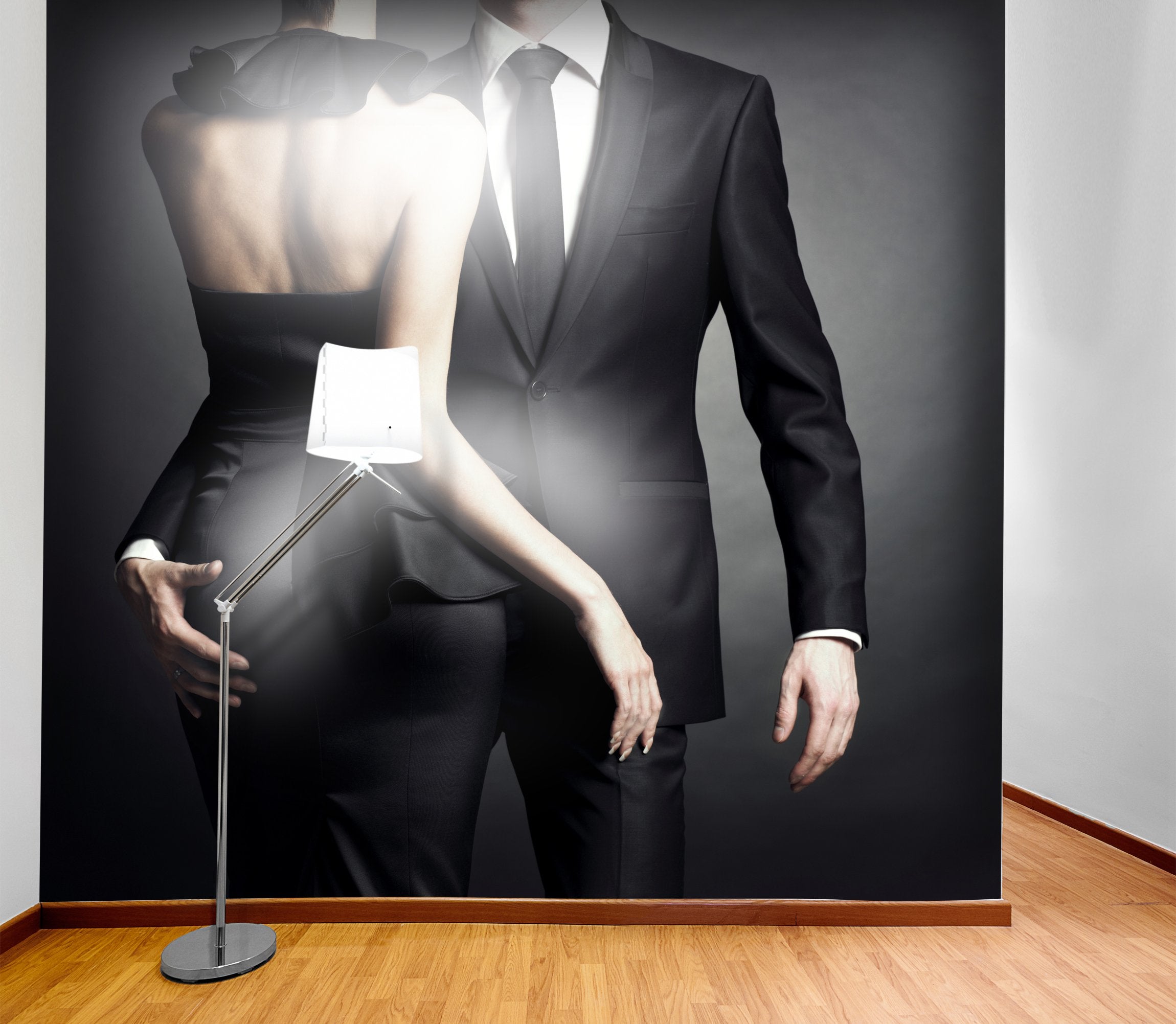 PVC Fototapete Young Elegant Couple - ECO Wandbild Selbstklebende Tapete - 3D Vinyl Wandsticker XXL SW138