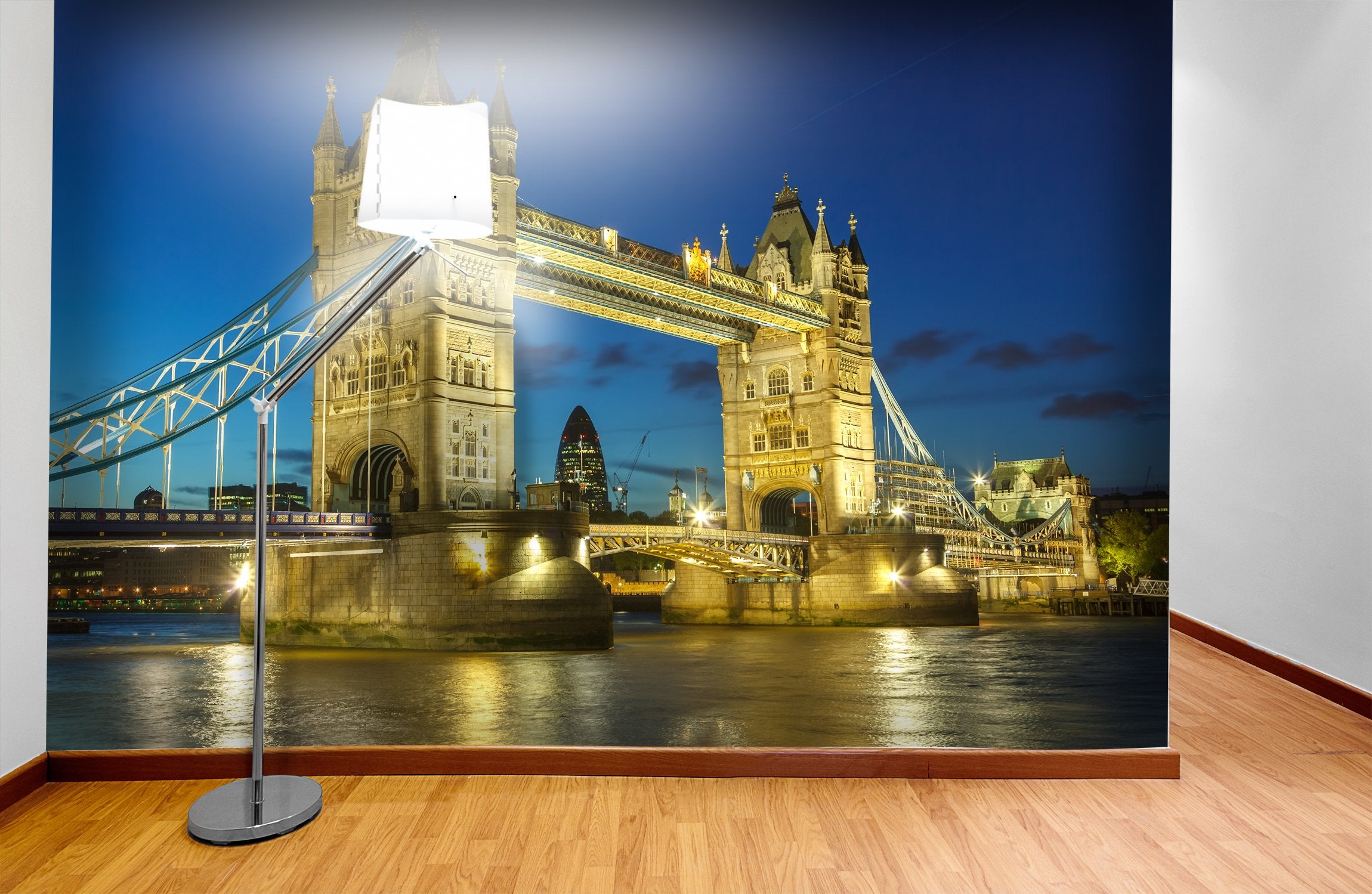 PVC Fototapete Tower Bridge - ECO Wandbild Selbstklebende Tapete - 3D Vinyl Wandsticker XXL SW037