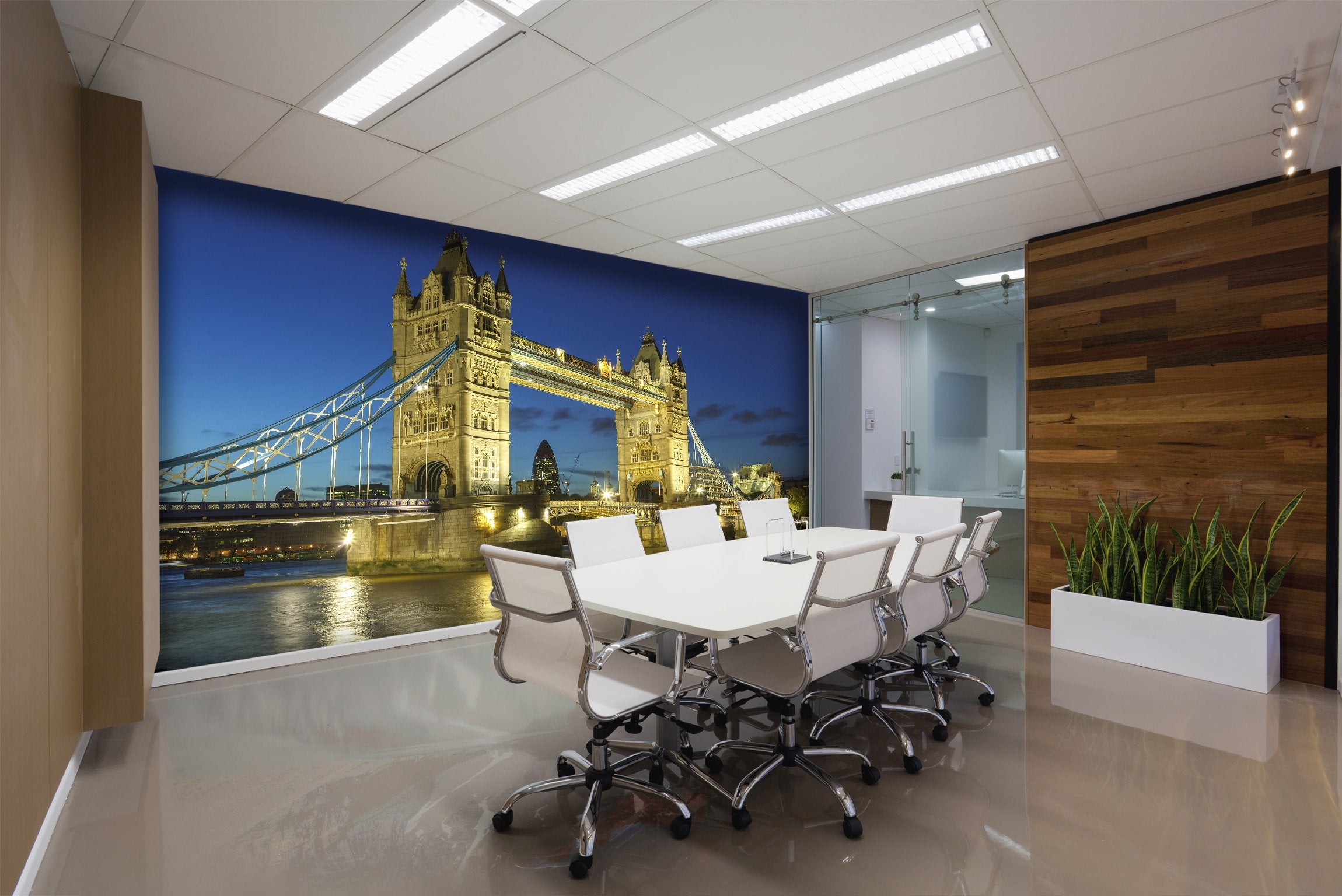 PVC Fototapete Tower Bridge - ECO Wandbild Selbstklebende Tapete - 3D Vinyl Wandsticker XXL SW037