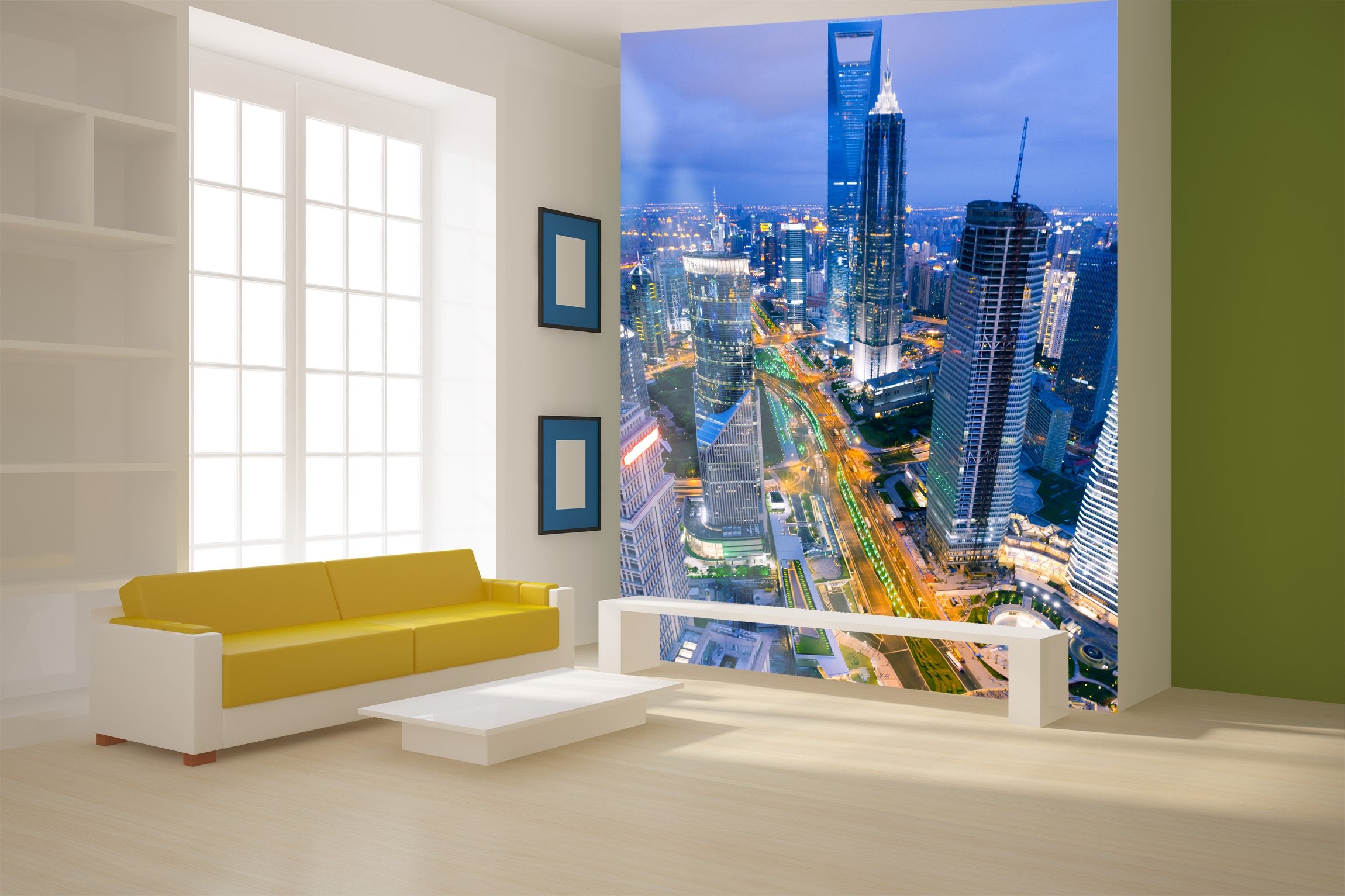 PVC Fototapete Shanghai - ECO Wandbild Selbstklebende Tapete - 3D Vinyl Wandsticker XXL SW133