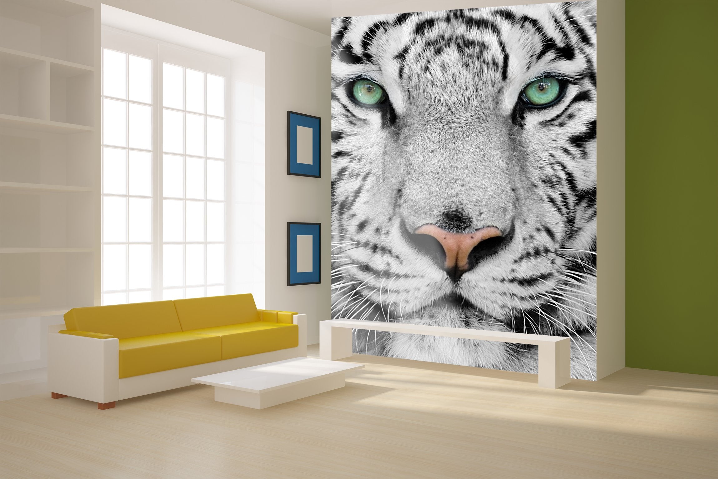 PVC Fototapete Tiger - ECO Wandbild Selbstklebende Tapete - 3D Vinyl Wandsticker XXL SW056