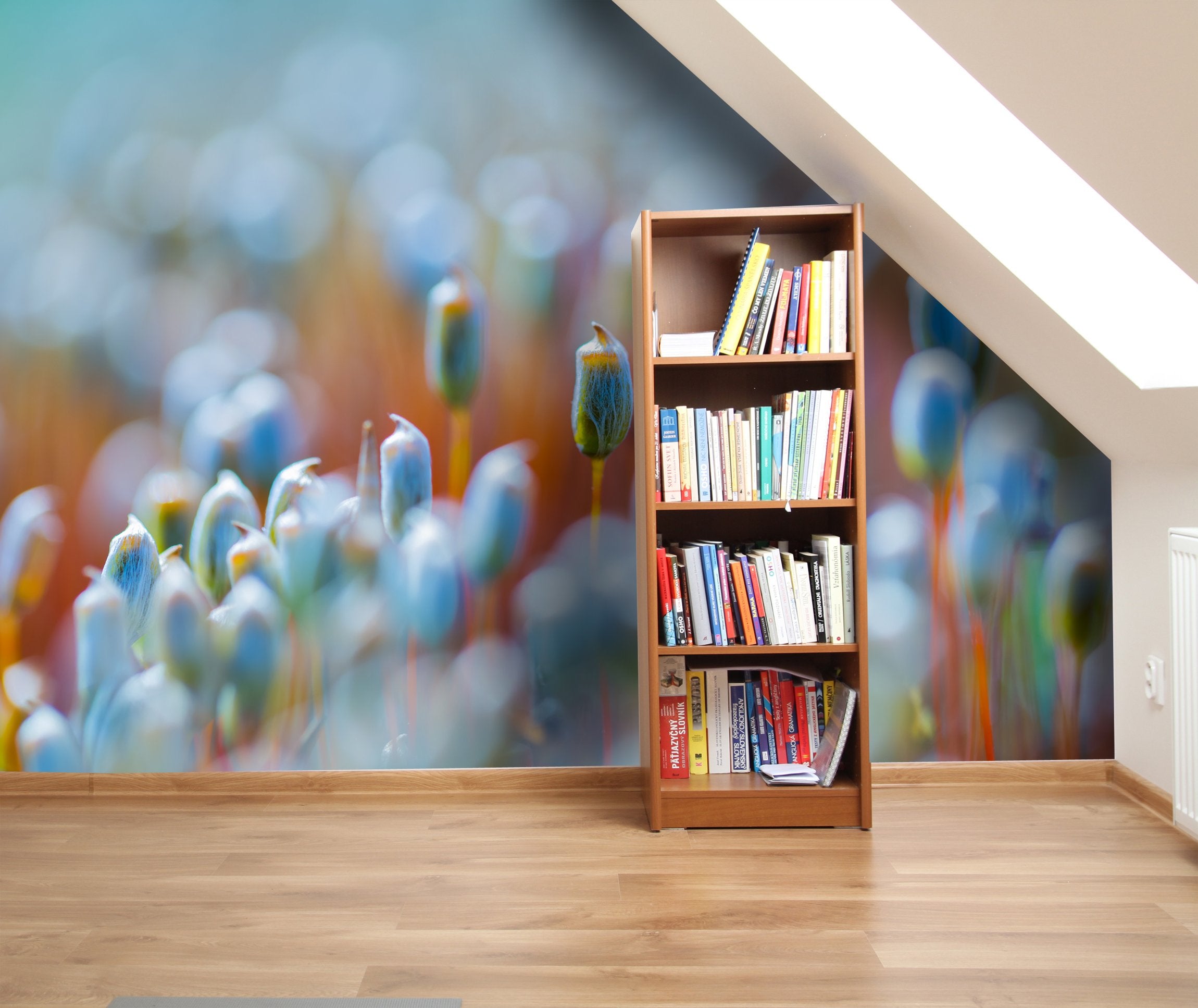 PVC Fototapete Beutiful Blooming Moss - ECO Wandbild Selbstklebende Tapete - 3D Vinyl Wandsticker XXL SW268