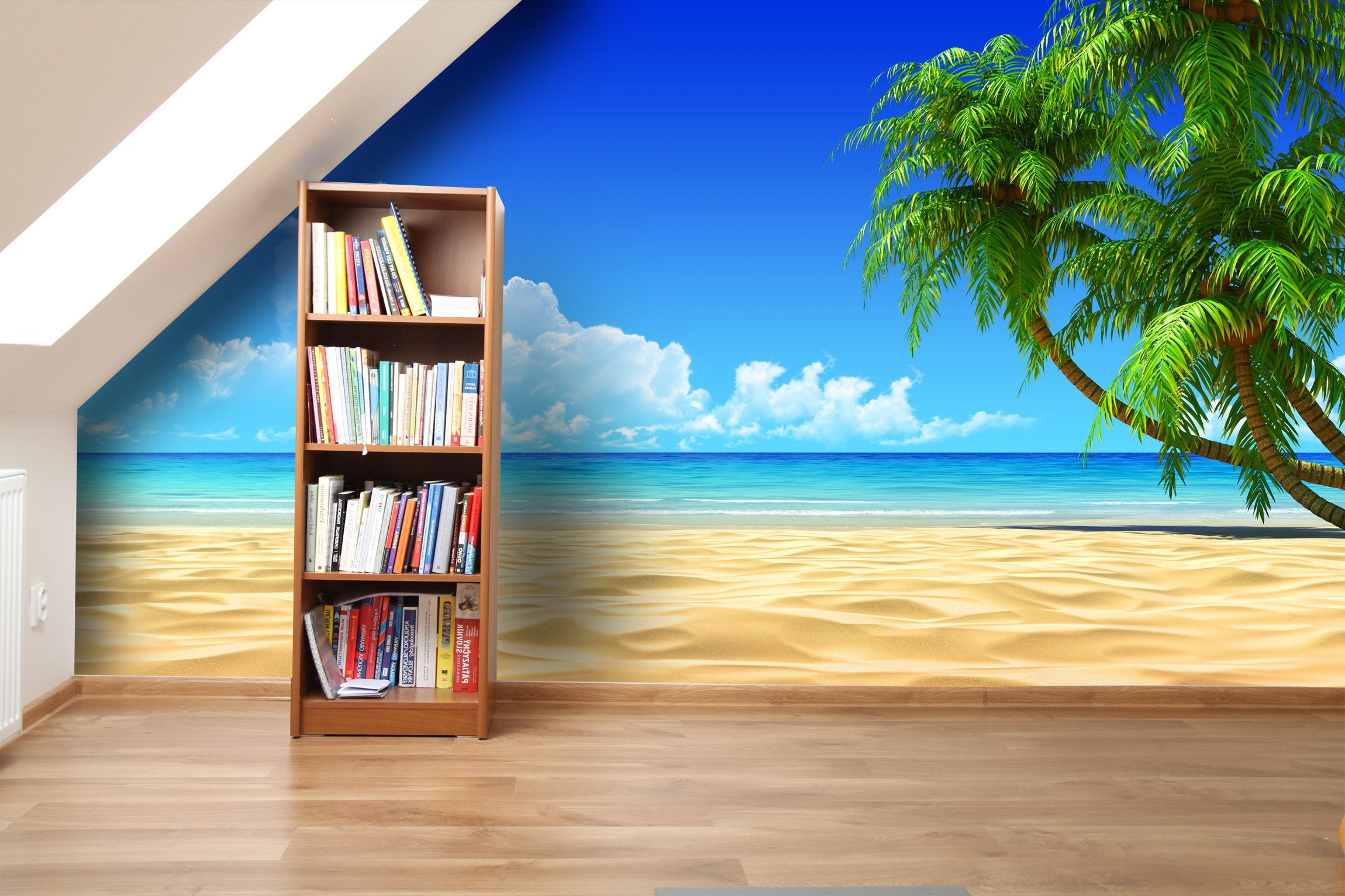 PVC Fototapete Tropical Sand - ECO Wandbild Selbstklebende Tapete - 3D Vinyl Wandsticker XXL SW066