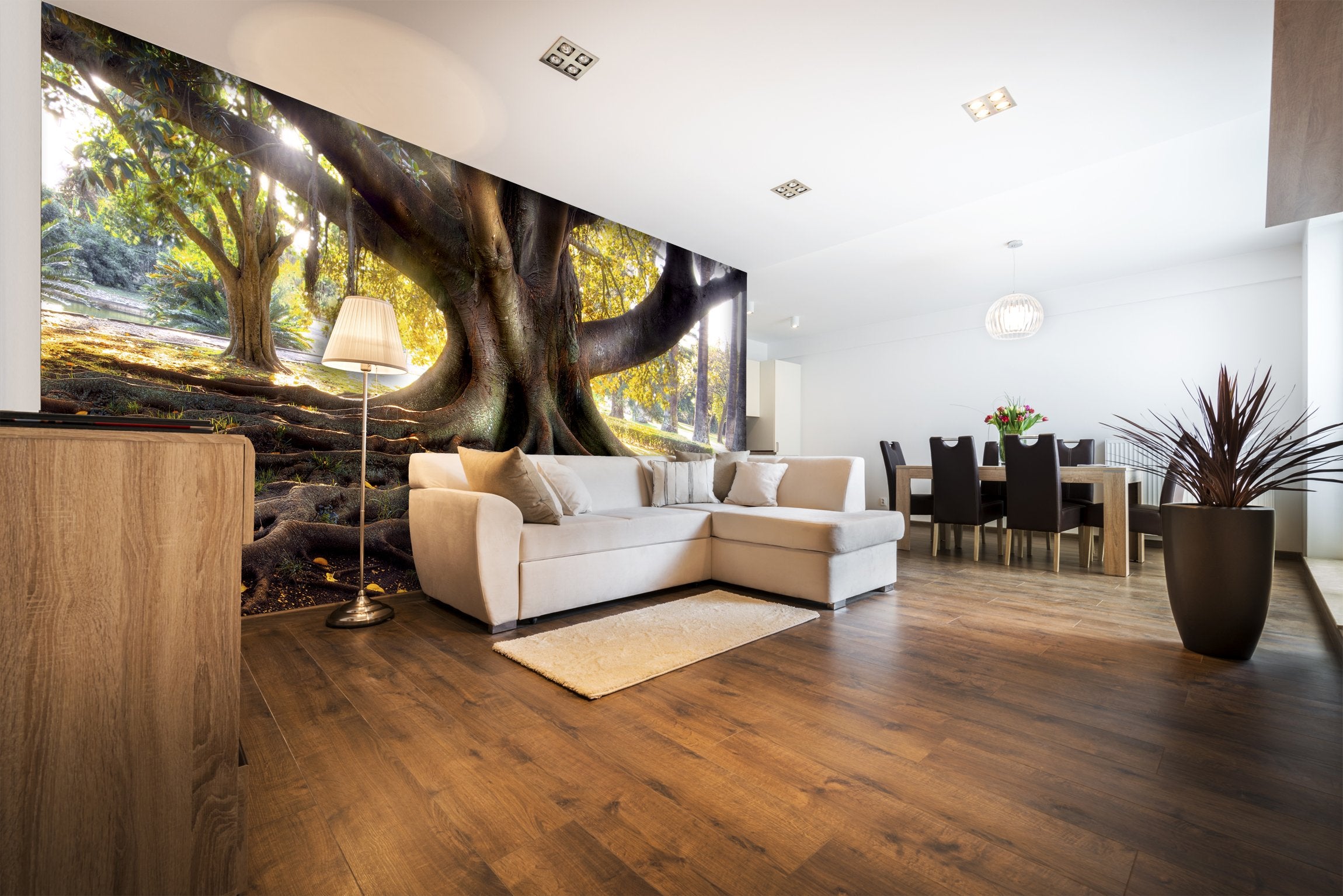 PVC Fototapete Centenarian Tree - ECO Wandbild Selbstklebende Tapete - 3D Vinyl Wandsticker XXL SW126
