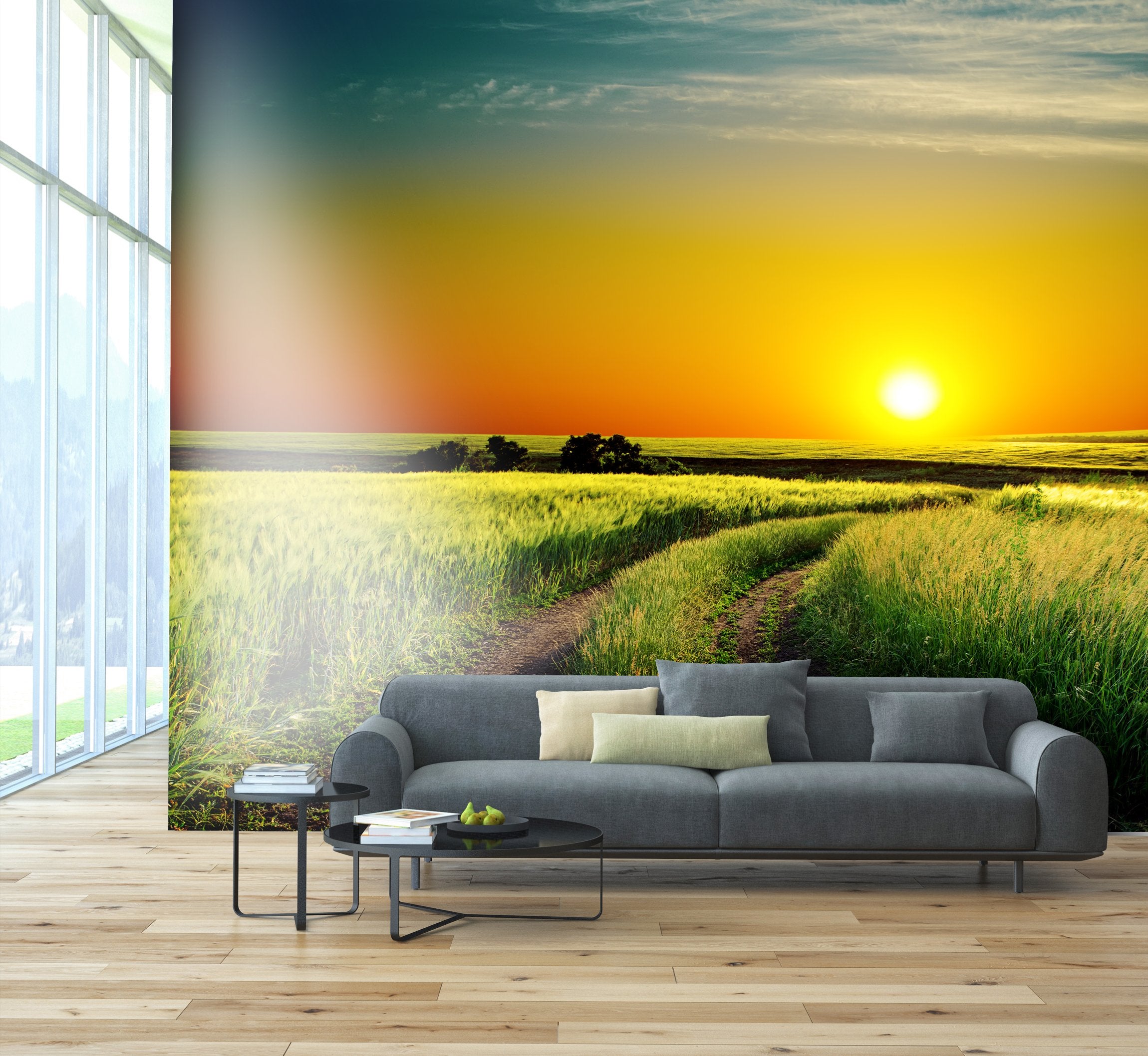 PVC Fototapete Good Sunset - ECO Wandbild Selbstklebende Tapete - 3D Vinyl Wandsticker XXL SW231