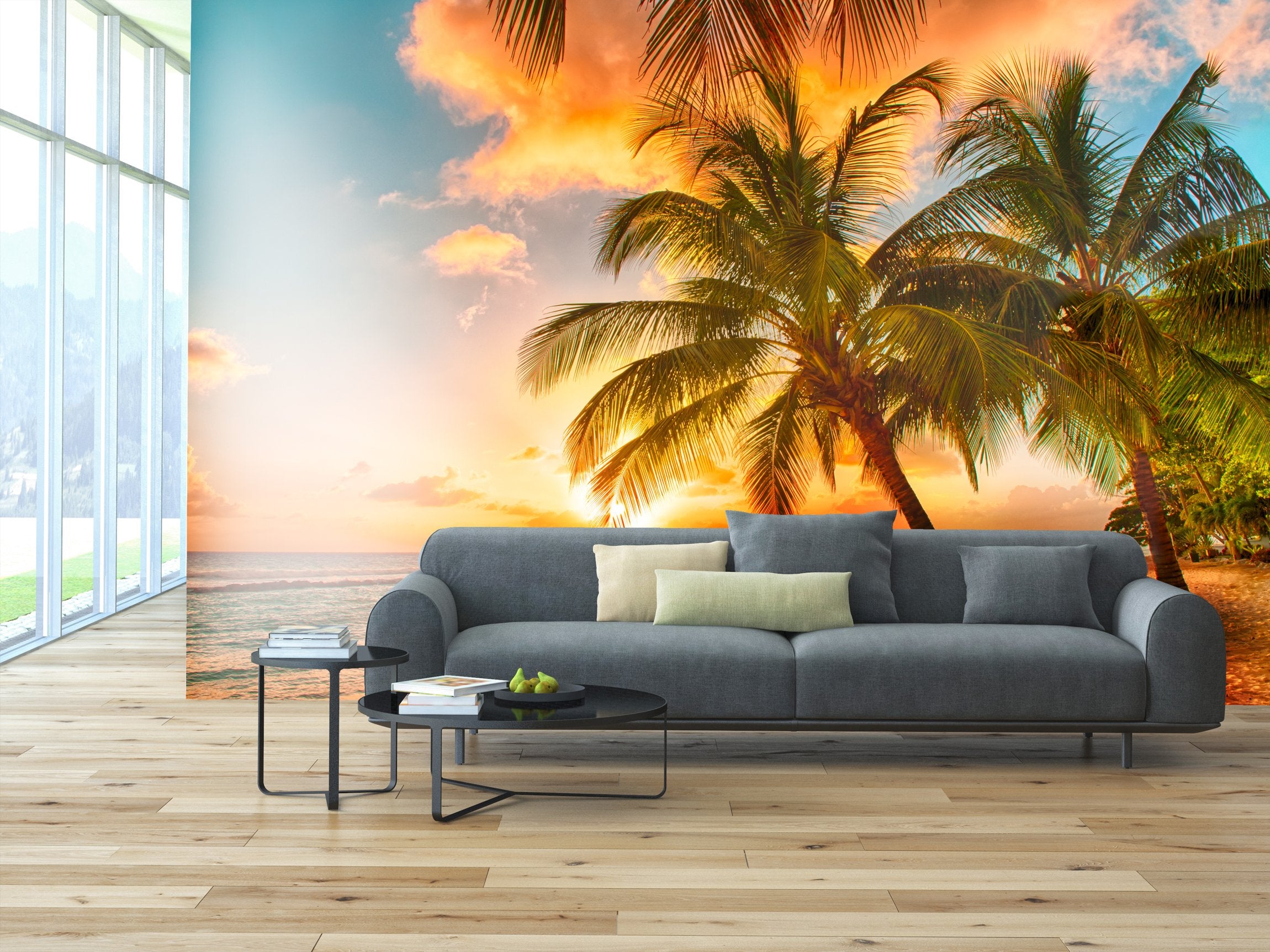 PVC Fototapete Barbados - ECO Wandbild Selbstklebende Tapete - 3D Vinyl Wandsticker XXL SW120