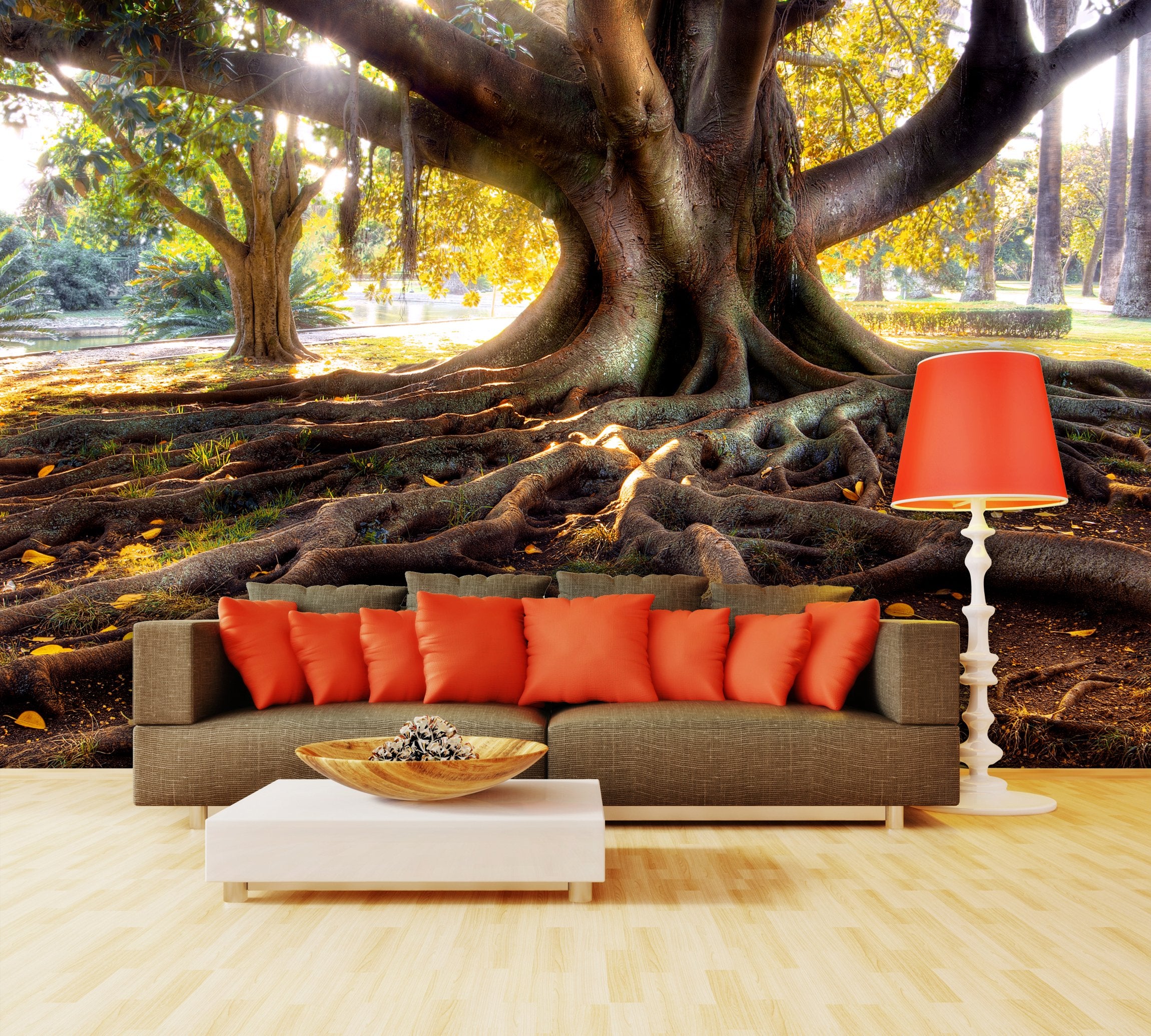 PVC Fototapete Centenarian Tree - ECO Wandbild Selbstklebende Tapete - 3D Vinyl Wandsticker XXL SW126