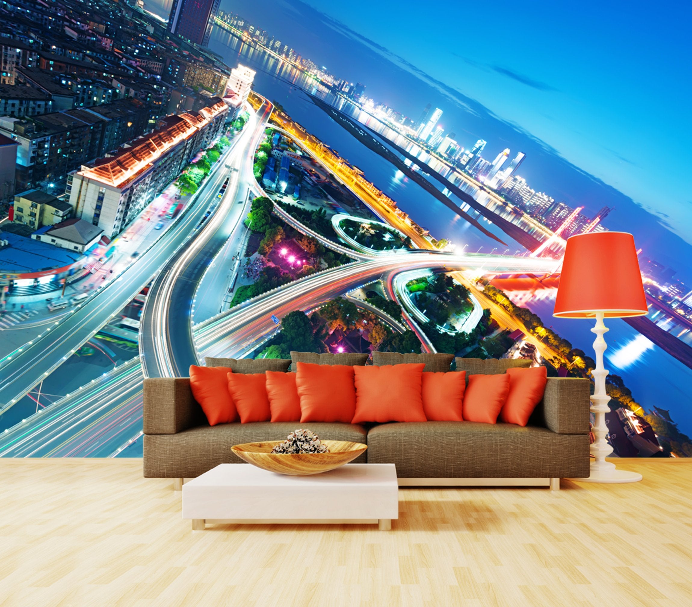 PVC Fototapete Shanghai - ECO Wandbild Selbstklebende Tapete - 3D Vinyl Wandsticker XXL SW308