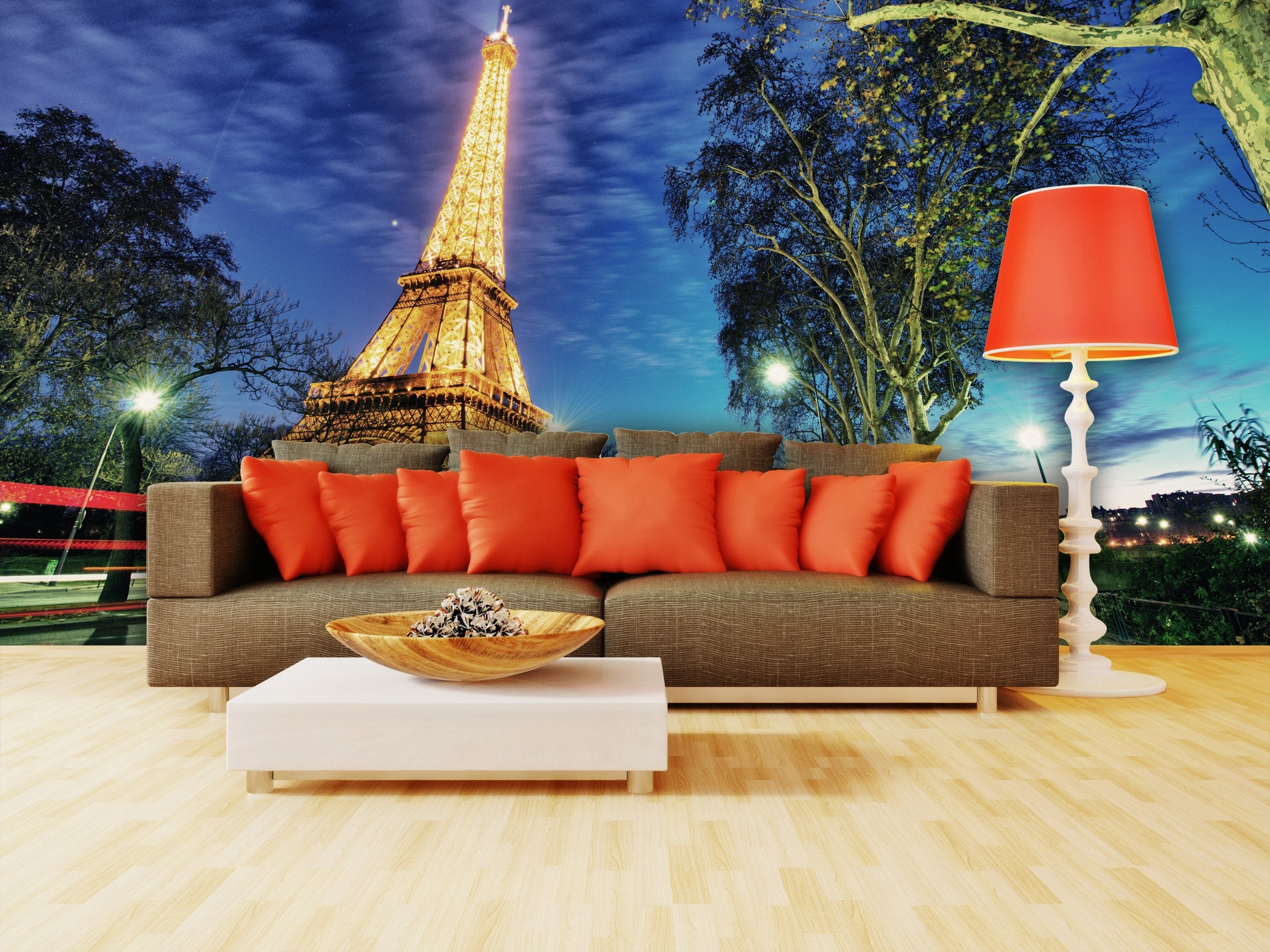 PVC Fototapete Eiffel Tower - ECO Wandbild Selbstklebende Tapete - 3D Vinyl Wandsticker XXL SW108