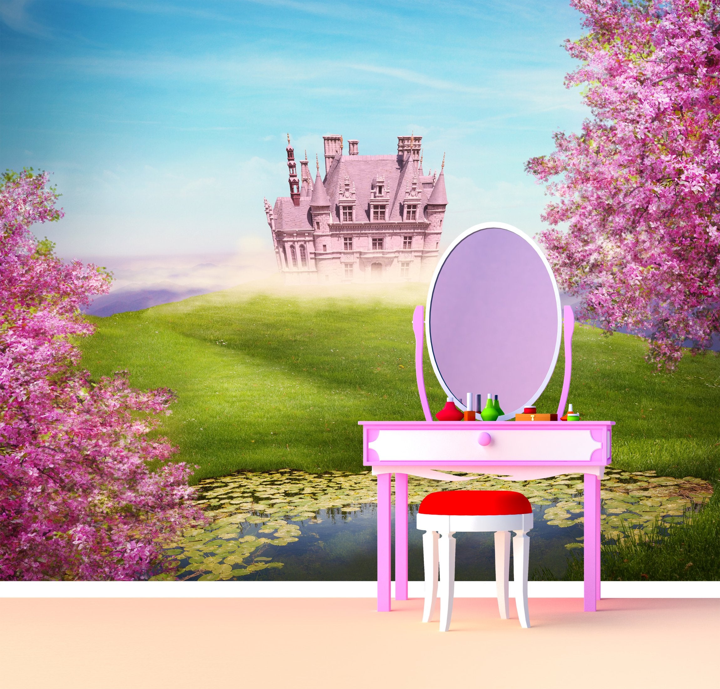 PVC Fototapete Fairy Tale Landscape - ECO Wandbild Selbstklebende Tapete - 3D Vinyl Wandsticker XXL SW164