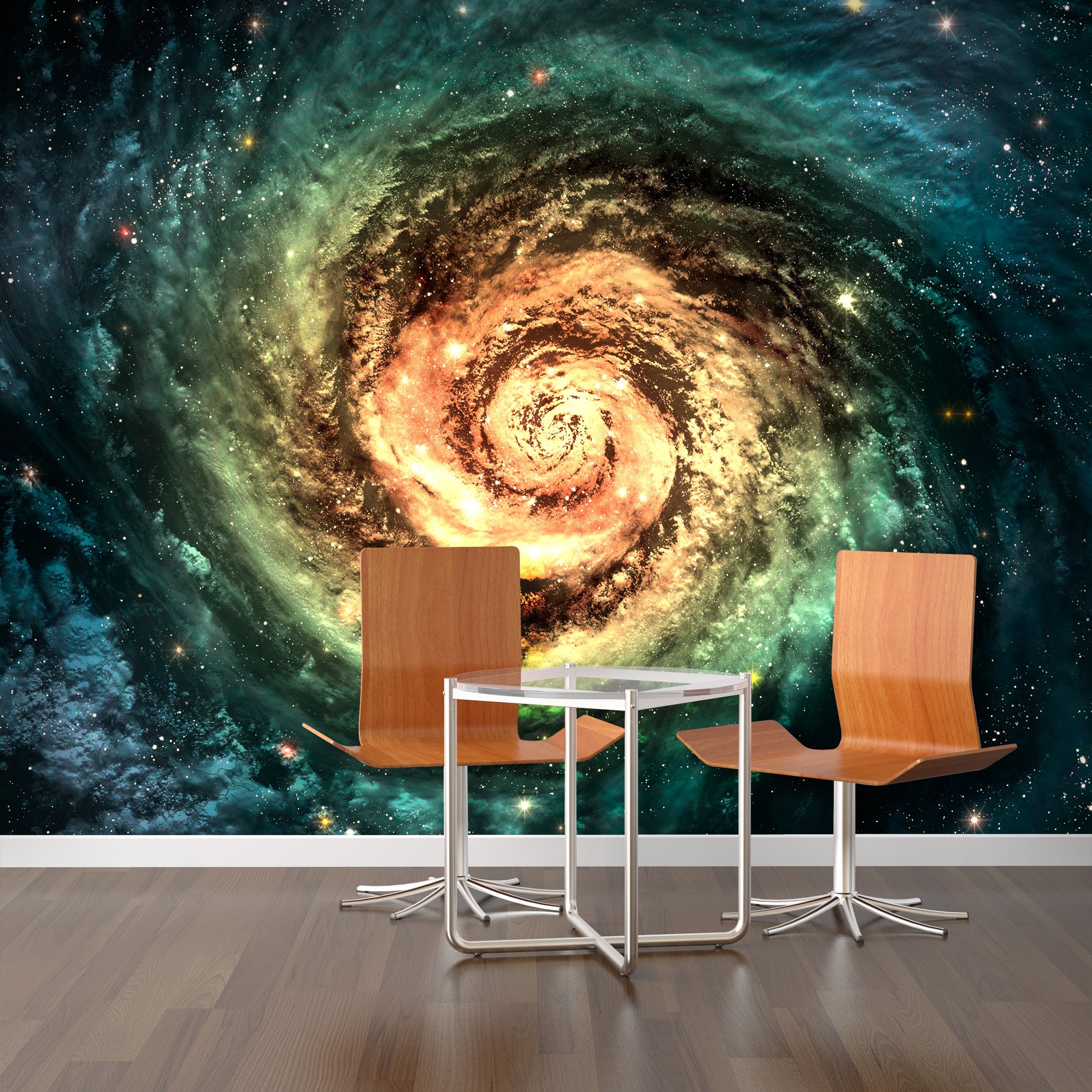 PVC Fototapete Spiral Galaxy - ECO Wandbild Selbstklebende Tapete - 3D Vinyl Wandsticker XXL SW047