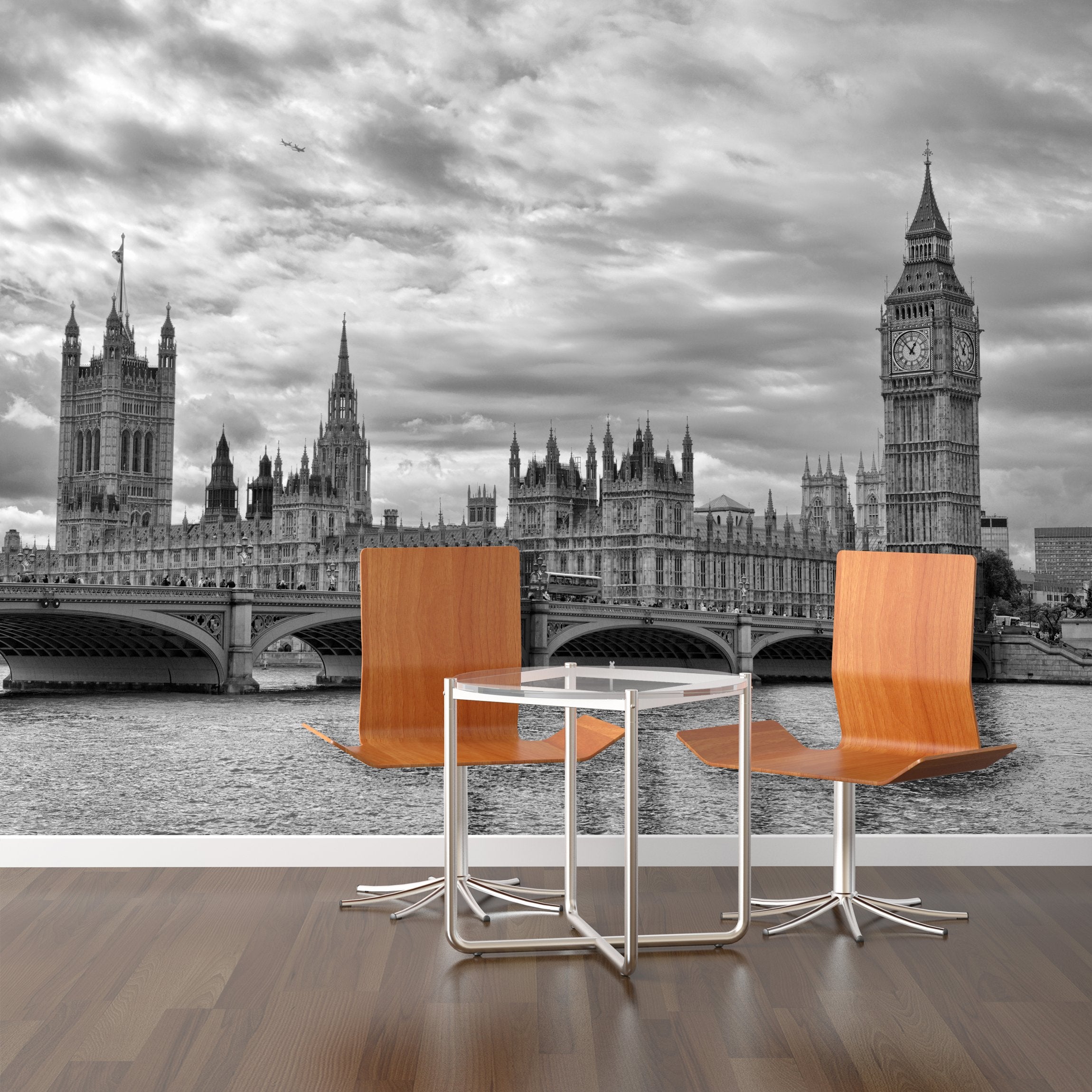 PVC Fototapete London - ECO Wandbild Selbstklebende Tapete - 3D Vinyl Wandsticker XXL SW275