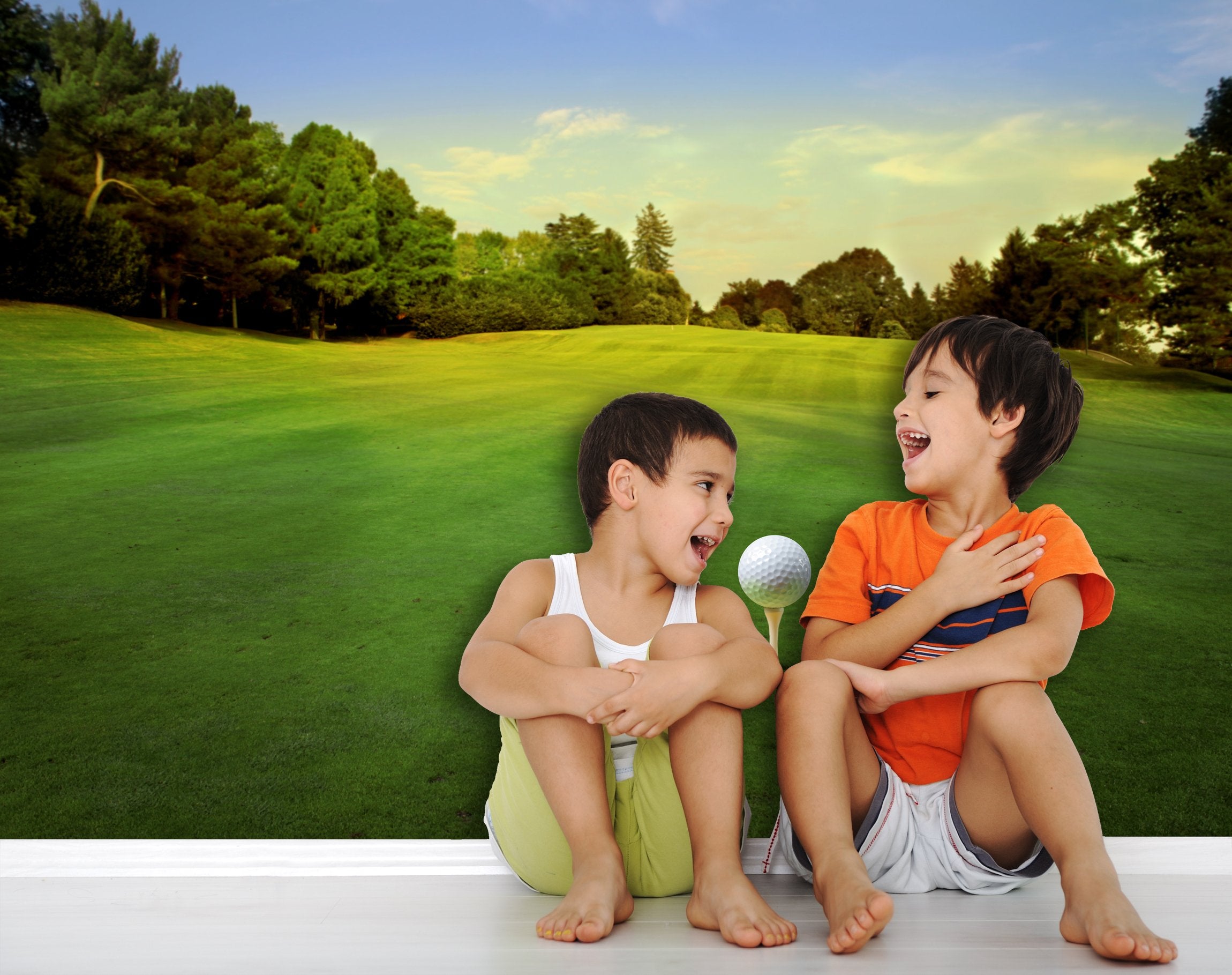 PVC Fototapete Golf - ECO Wandbild Selbstklebende Tapete - 3D Vinyl Wandsticker XXL SW175