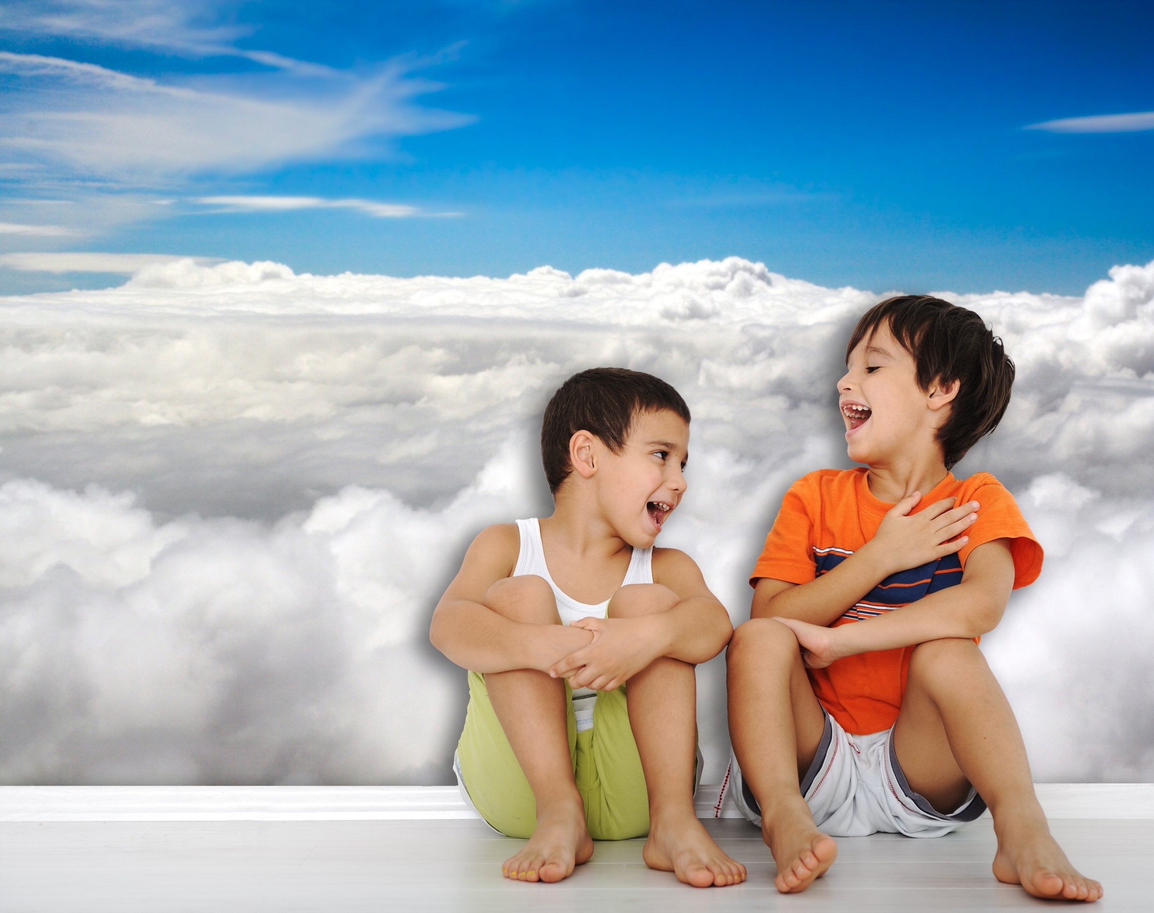 PVC Fototapete Clouds - ECO Wandbild Selbstklebende Tapete - 3D Vinyl Wandsticker XXL SW310
