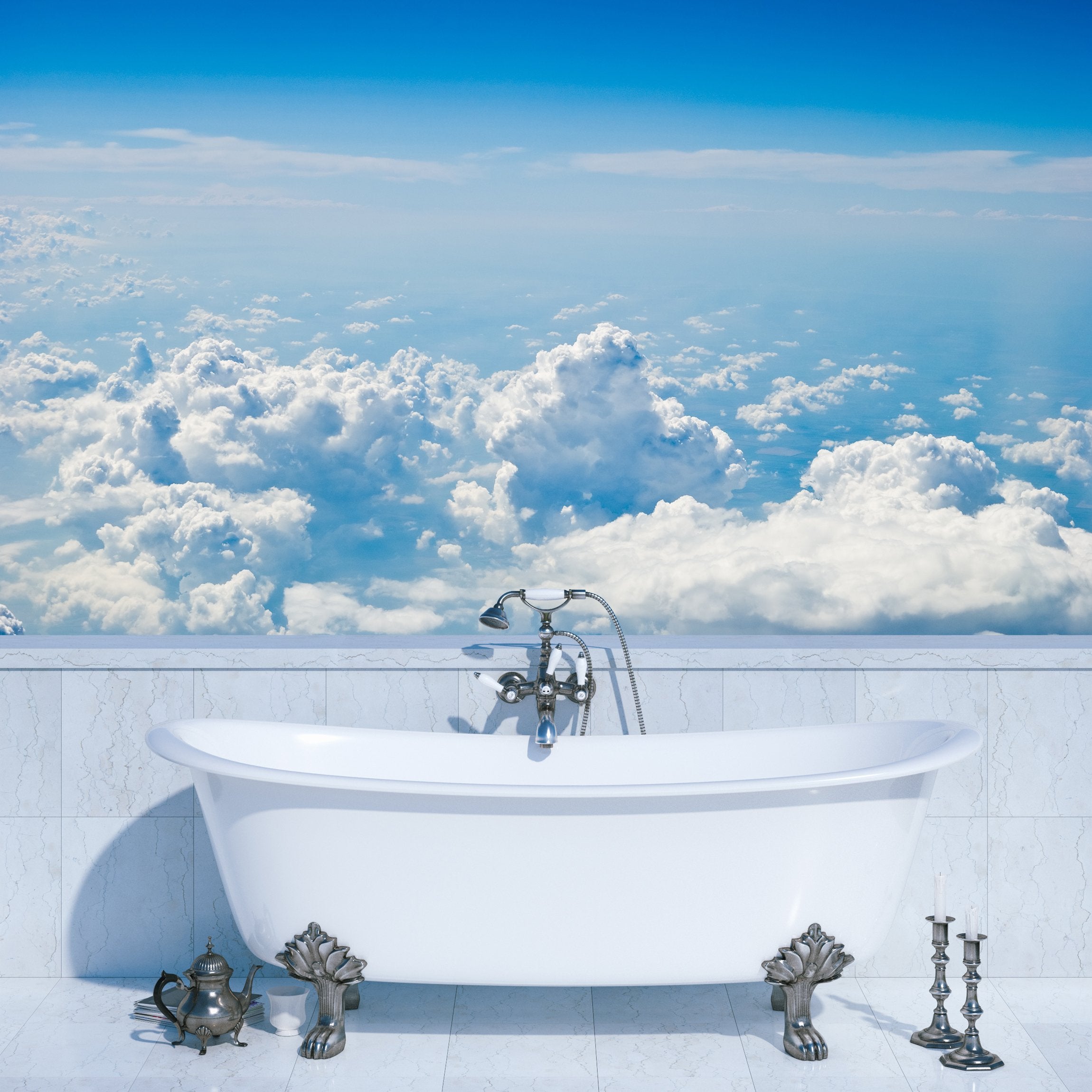 PVC Fototapete Air Sky - ECO Wandbild Selbstklebende Tapete - 3D Vinyl Wandsticker XXL SW309