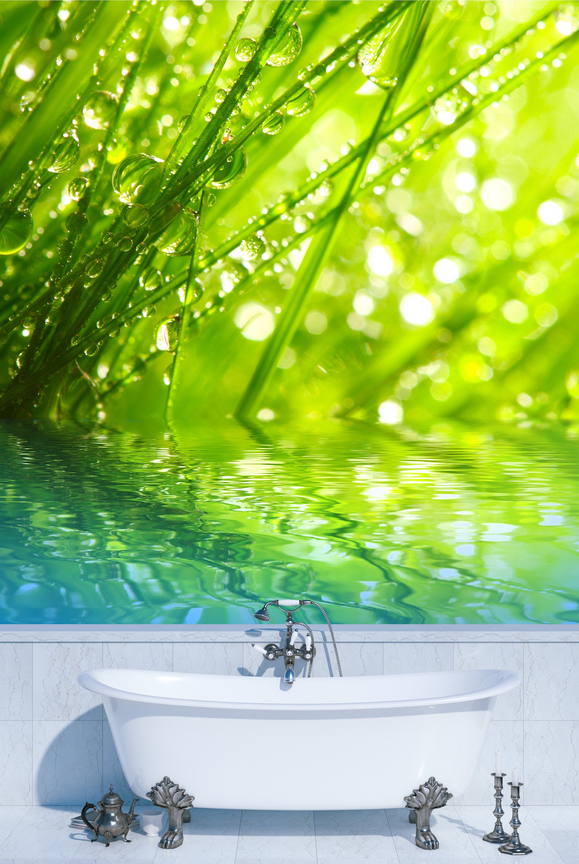 PVC Fototapete Fresh Morning - ECO Wandbild Selbstklebende Tapete - 3D Vinyl Wandsticker XXL SW068
