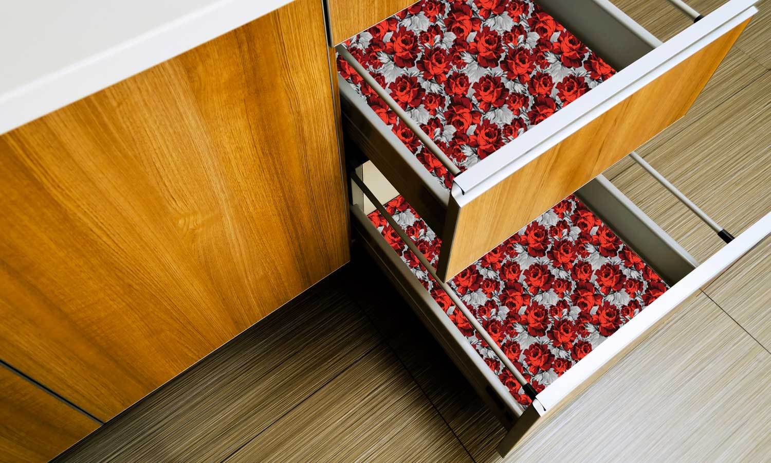 selbstklebende Folie für Möbel- Rote rose PAT034 -selbstklebende tapete für möbel