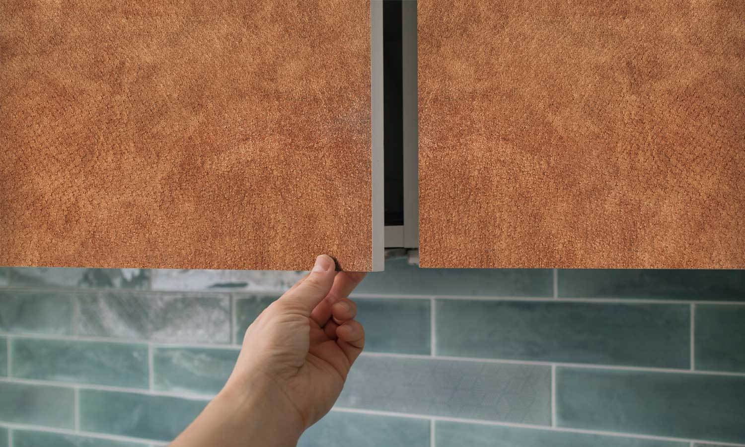 selbstklebende Folie für Möbel- braunes Leder PAT094 - life-decor.de