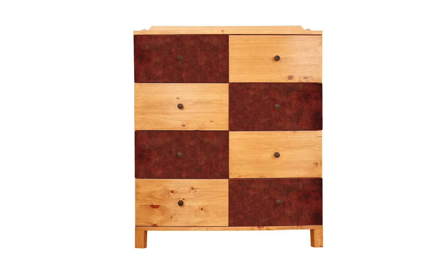 selbstklebende Folie für Möbel- dunkelbraunes Leder PAT099 - life-decor.de