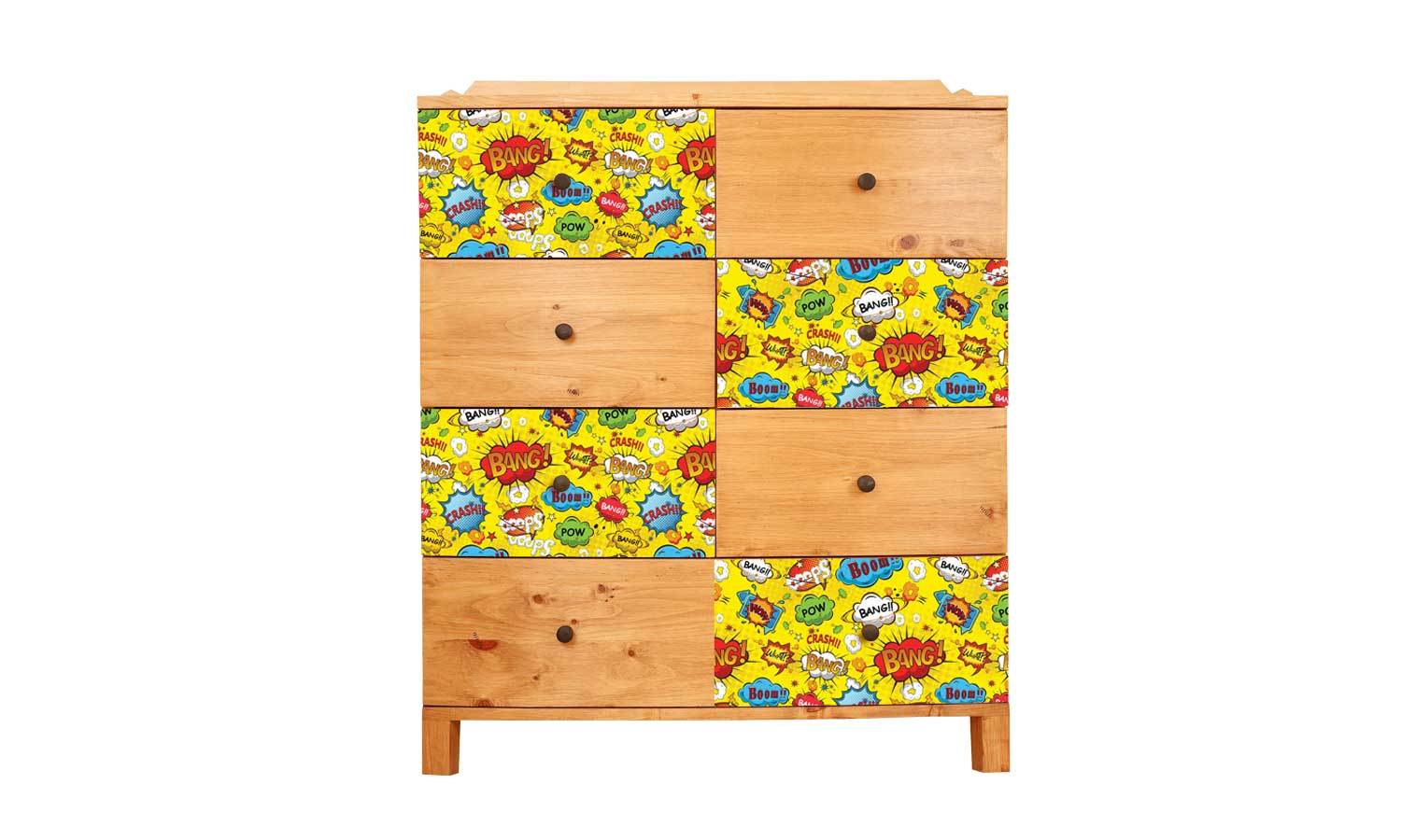 selbstklebende Folie für Möbel- Comic Pop Art PAT084 - Life Decor Möbelfolie