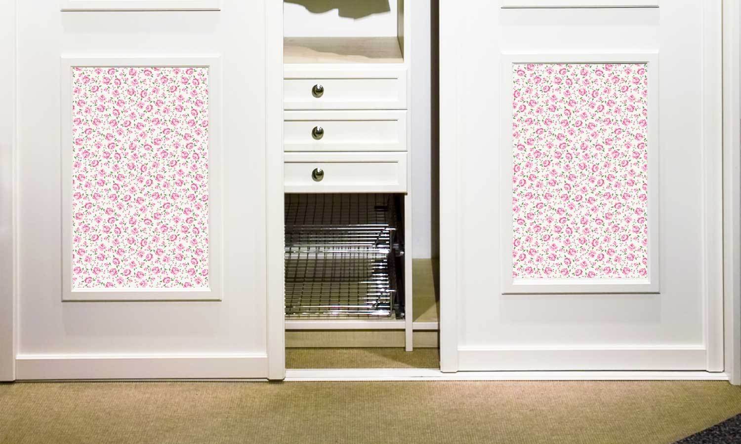 folie für kleiderschrank- Shabby chick rose PAT033 - life-decor.de