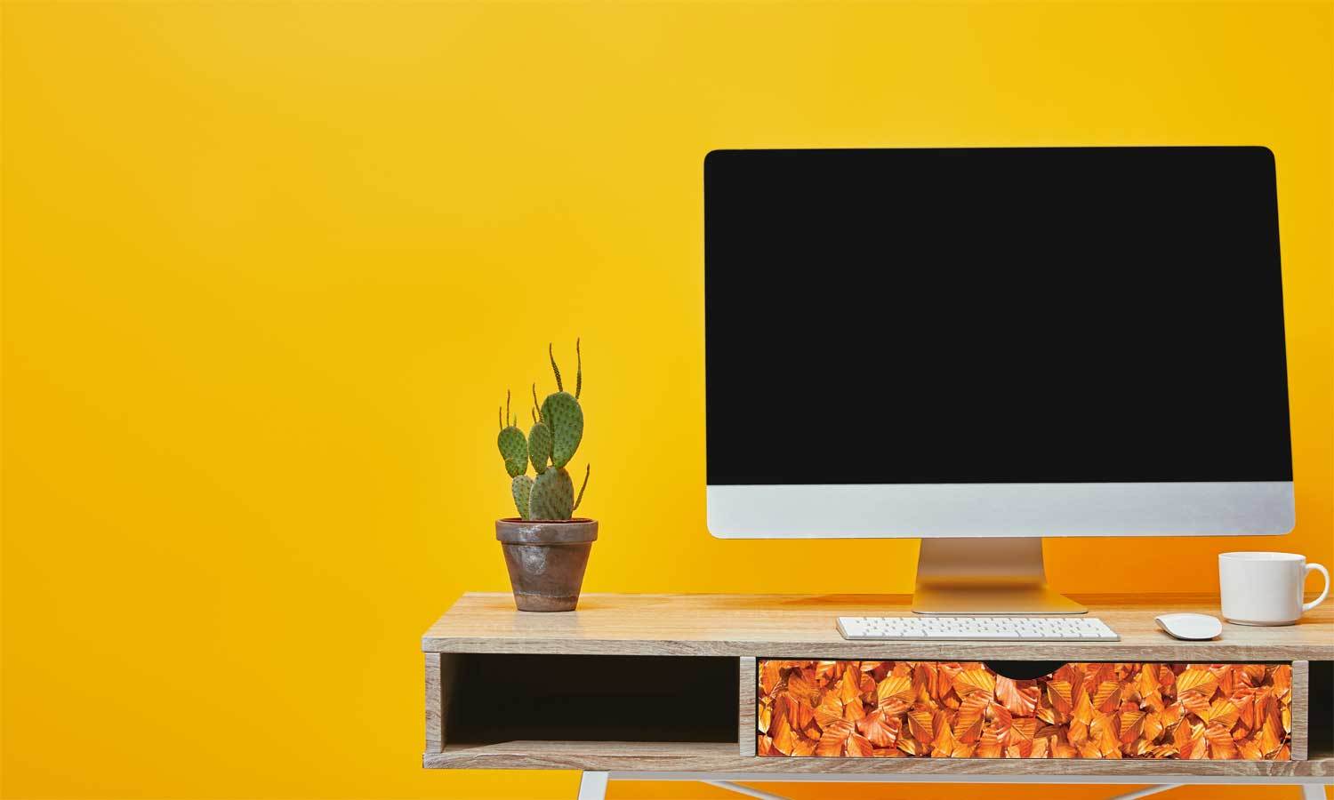 selbstklebende Folie für Möbel- Herbstblätter PAT049 - möbel selbstklebende folie