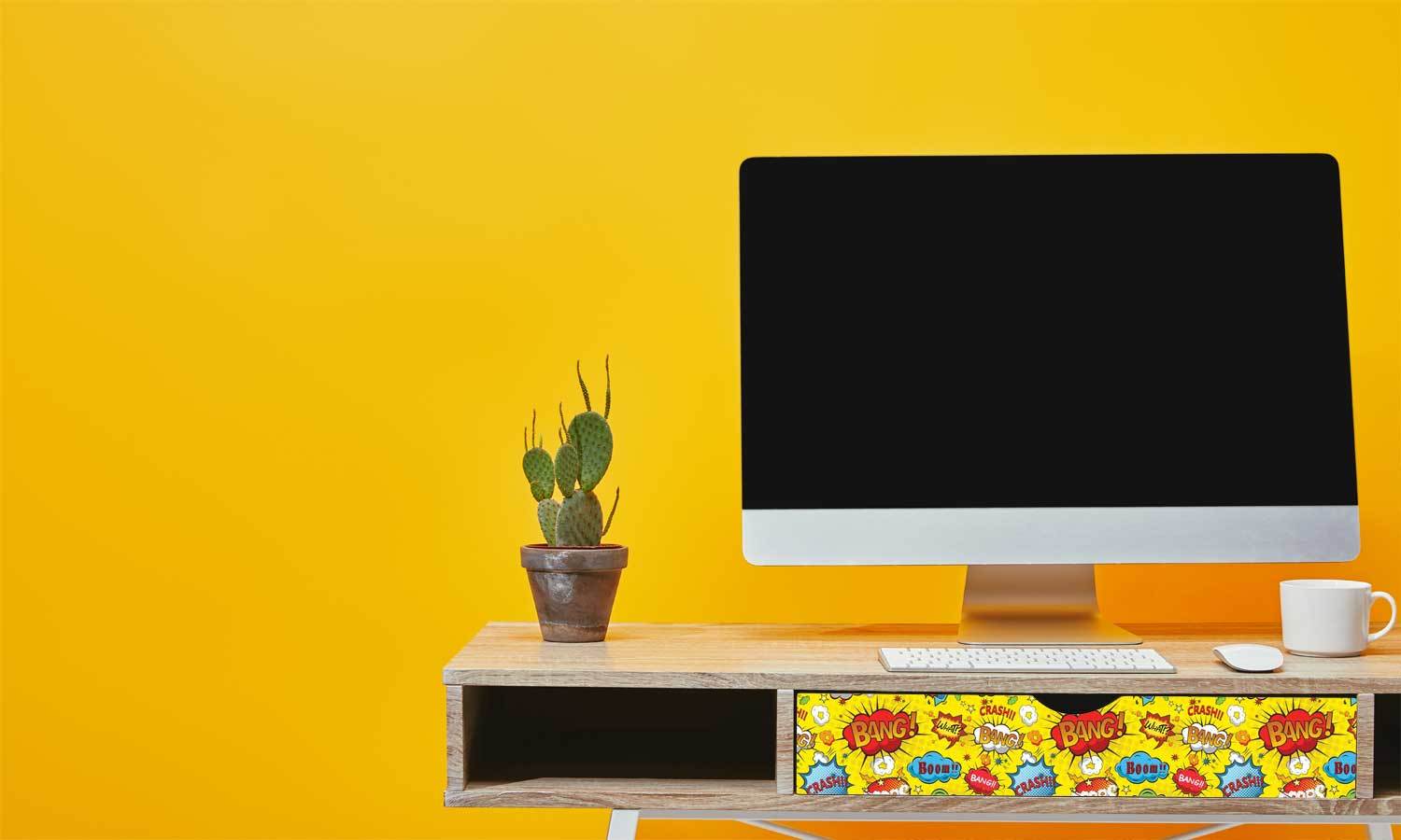 selbstklebende Folie für Möbel- Comic Pop Art PAT084 - Life Decor Möbelfolie