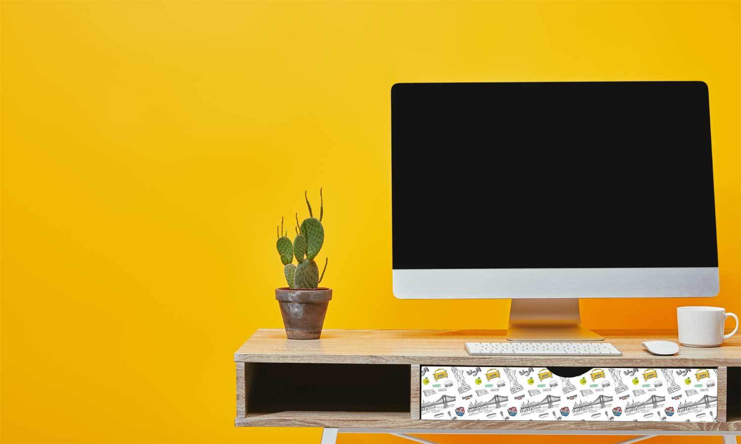 folie möbel selbstklebend - New York PAT050 - life-decor.de