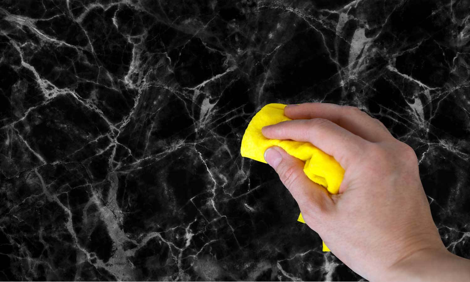 selbstklebende Folie für Möbel- schwarzer Marmor PAT026 - folie für schränke zu bekleben