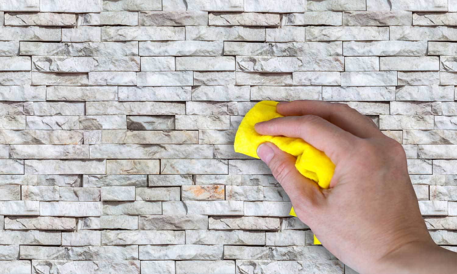 Klebefolie möbel - Wasserdichte Klebefolie für Möbel, Schrank, Tisch, Tür - UV-beständig & robust- Steinmauer PAT083