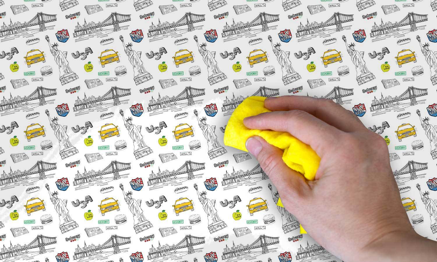 selbstklebende Folie für Möbel- New York PAT050 - folie möbel selbstklebend