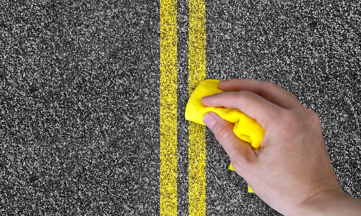 selbstklebende Folie für Möbel- asphalt mit einer Marke PAT090 - life-decor.de