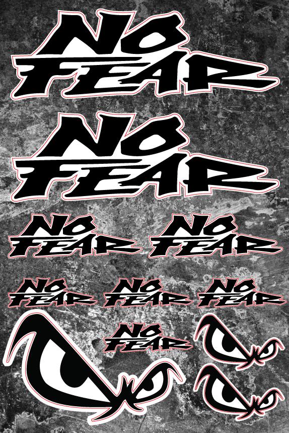 No Fear aufkleber für motoren - life-decor.de