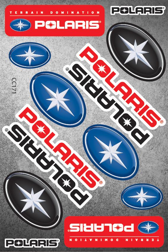 Polaris aufkleber für motoren - life-decor.de