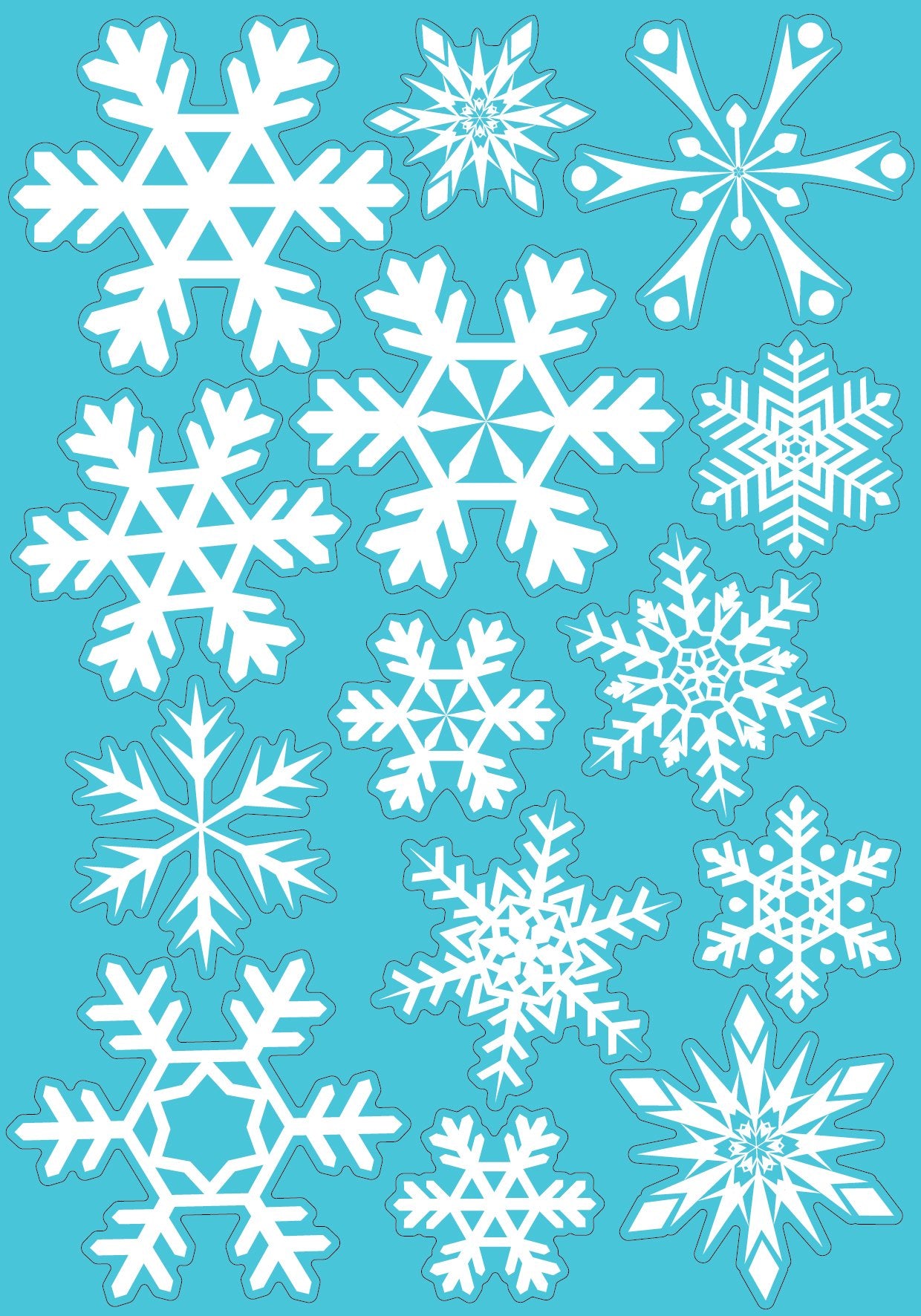 Pahuljice za prozore (glow in dark)