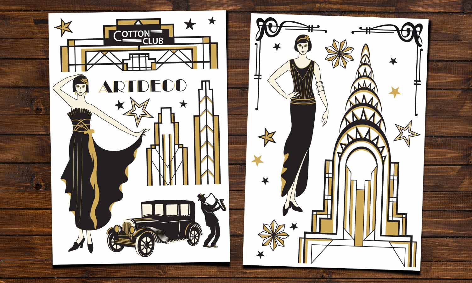 Wandaufkleber Art deco - WS076 - life-decor.de