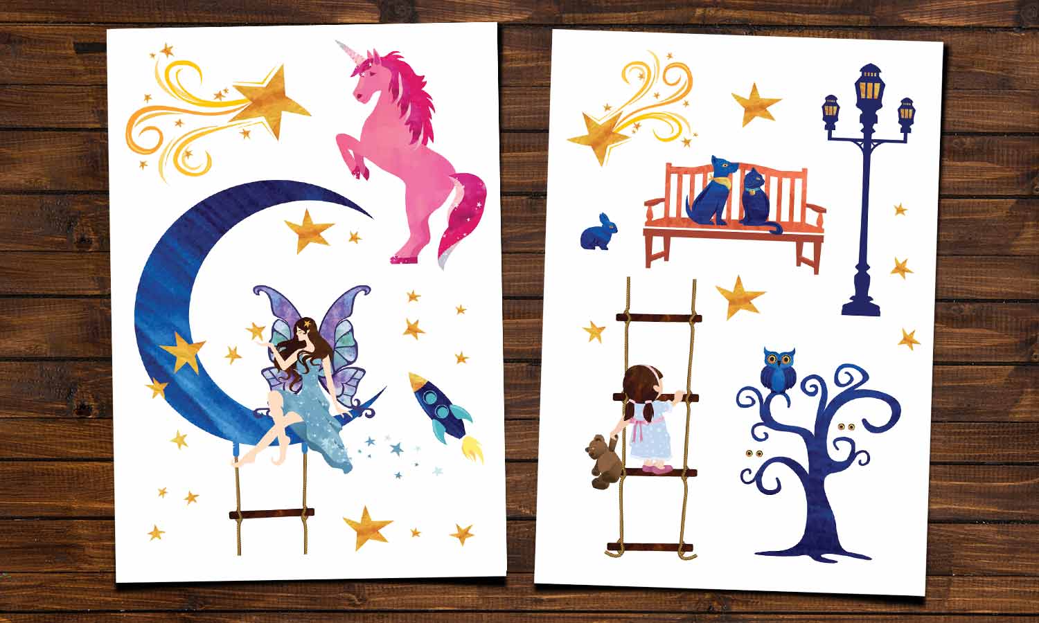 Wandaufkleber Mondfee - WS077 - life-decor.de