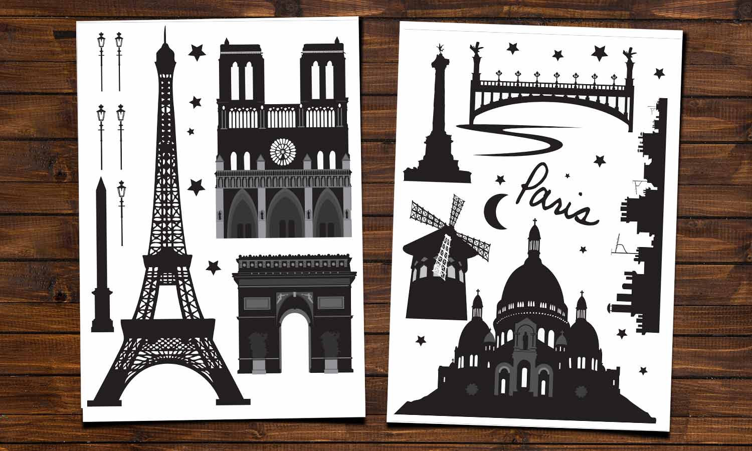 Wandaufkleber Paris - WS028 - life-decor.de