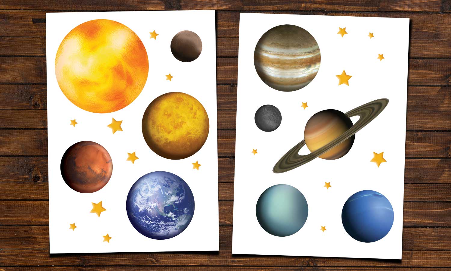 Wandaufkleber Planeten - WS055 - life-decor.de