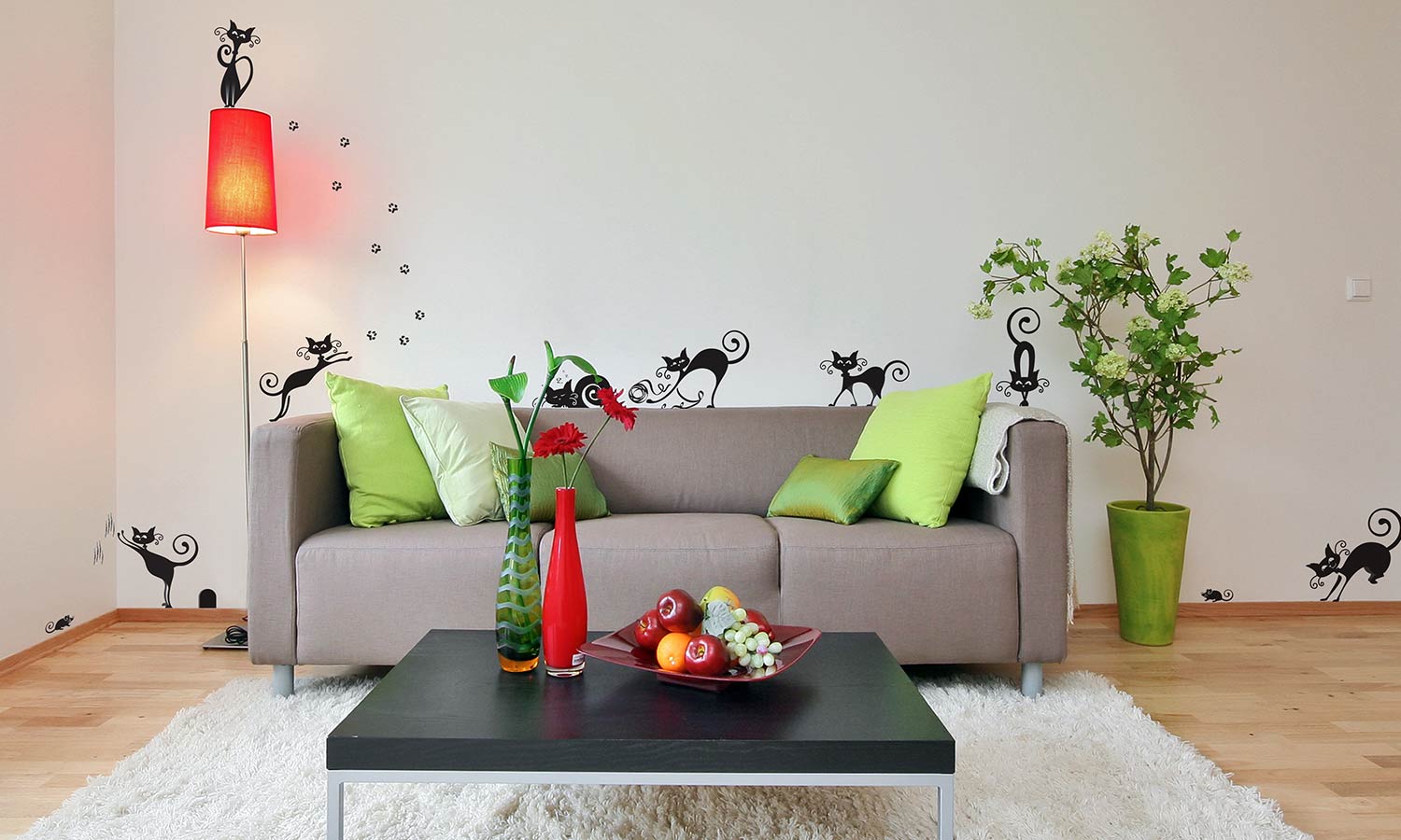 Wandaufkleber Katze - WS046 - life-decor.de